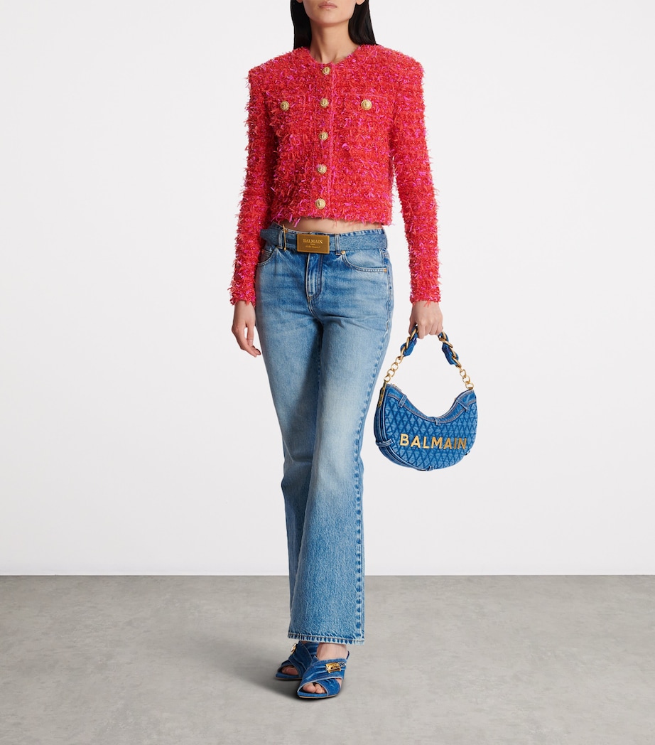 Cropped Tweed Jacket MCW ROUGE/ ROSE Image 4