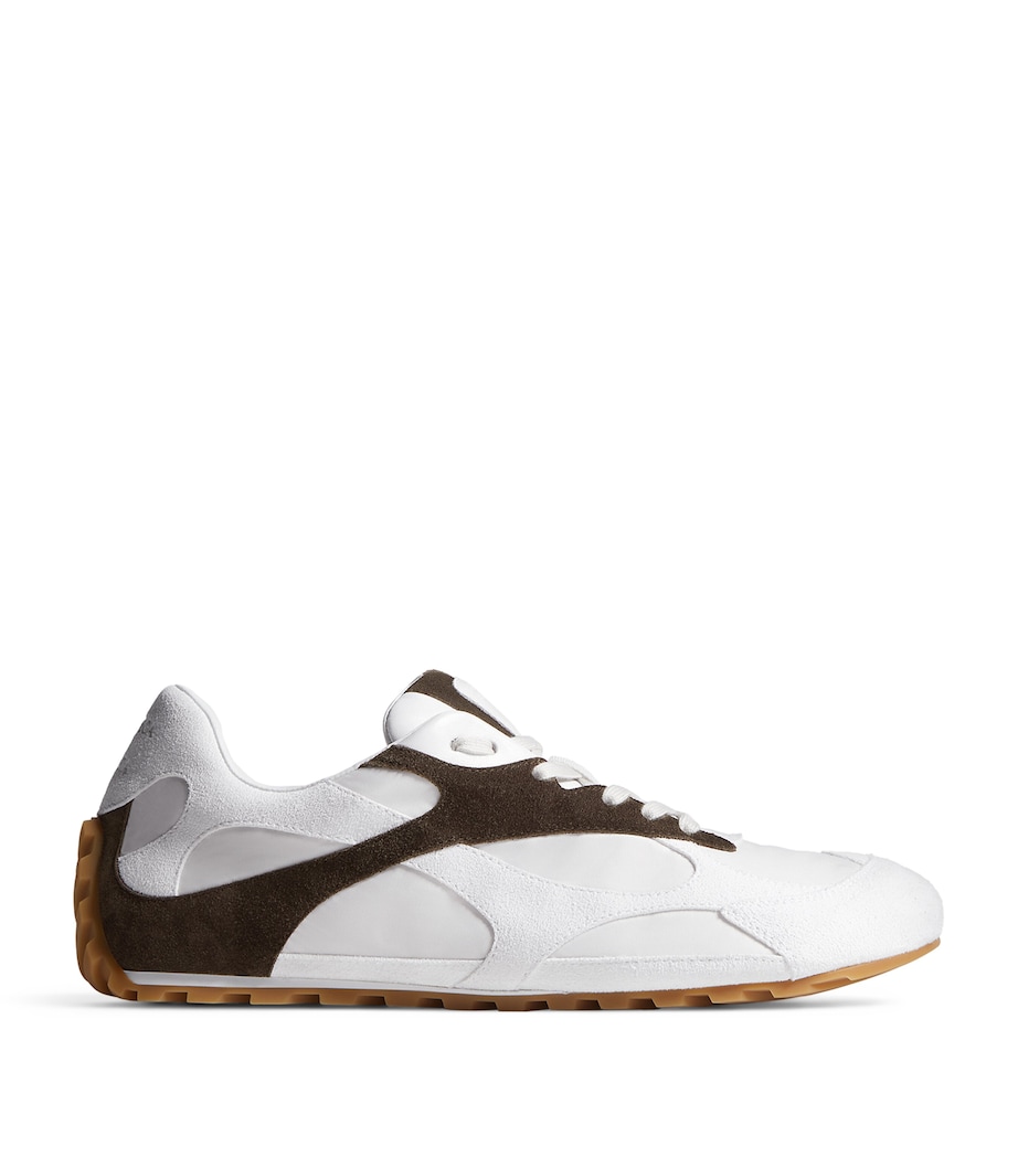 Bottega Veneta Mens Suede-Trim Orbit Flash Sneakers Image 1