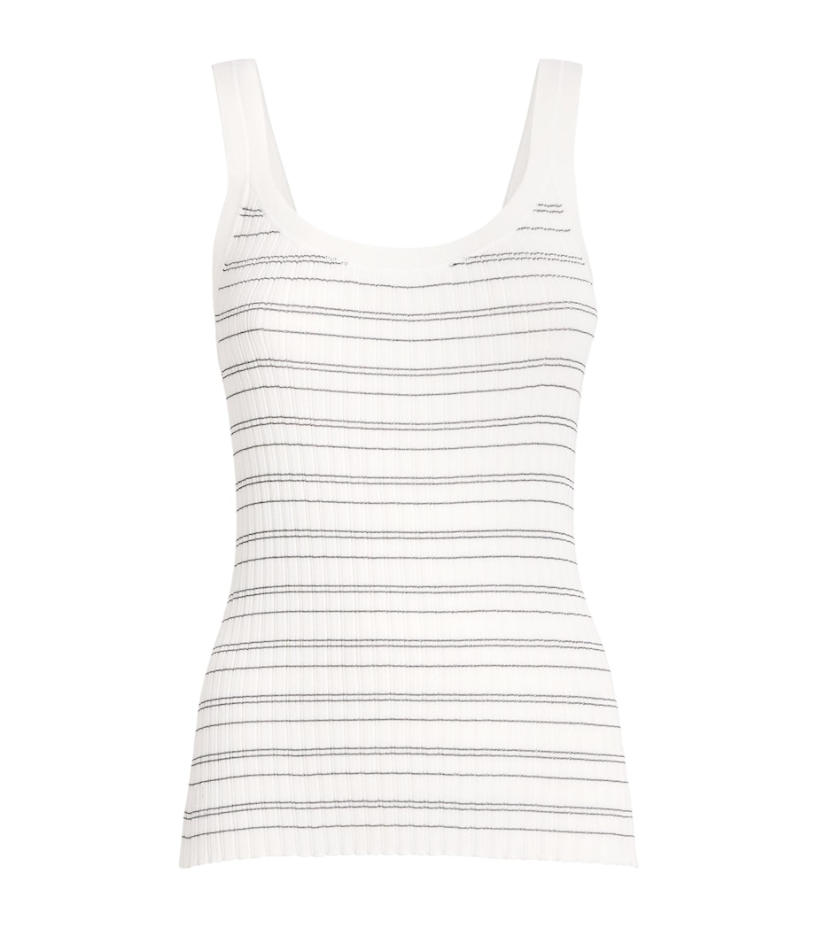 Stripe Tank Top C02 WHITE/BLACK Image 1