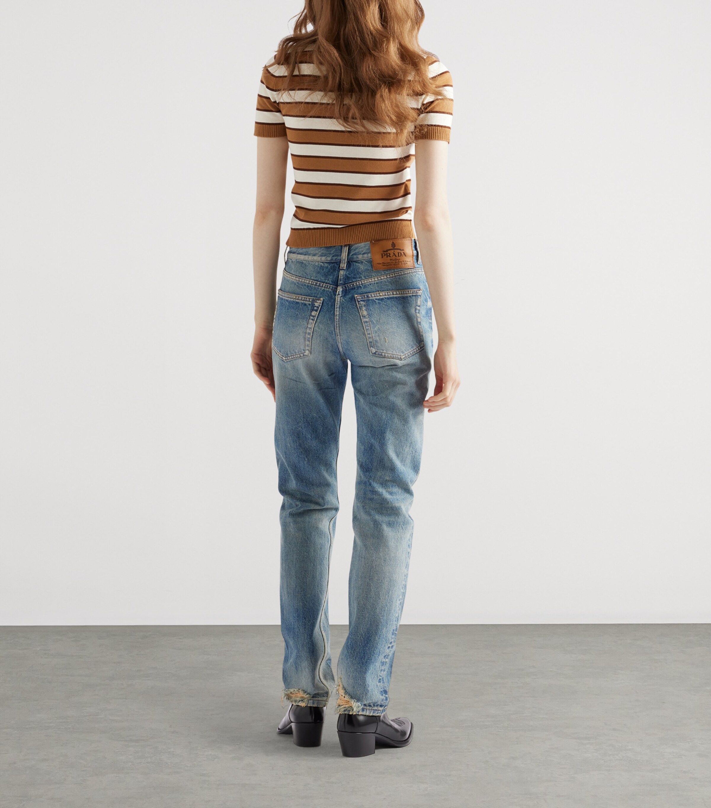 Cotton Stripe Cardigan F0BH2 Image 5