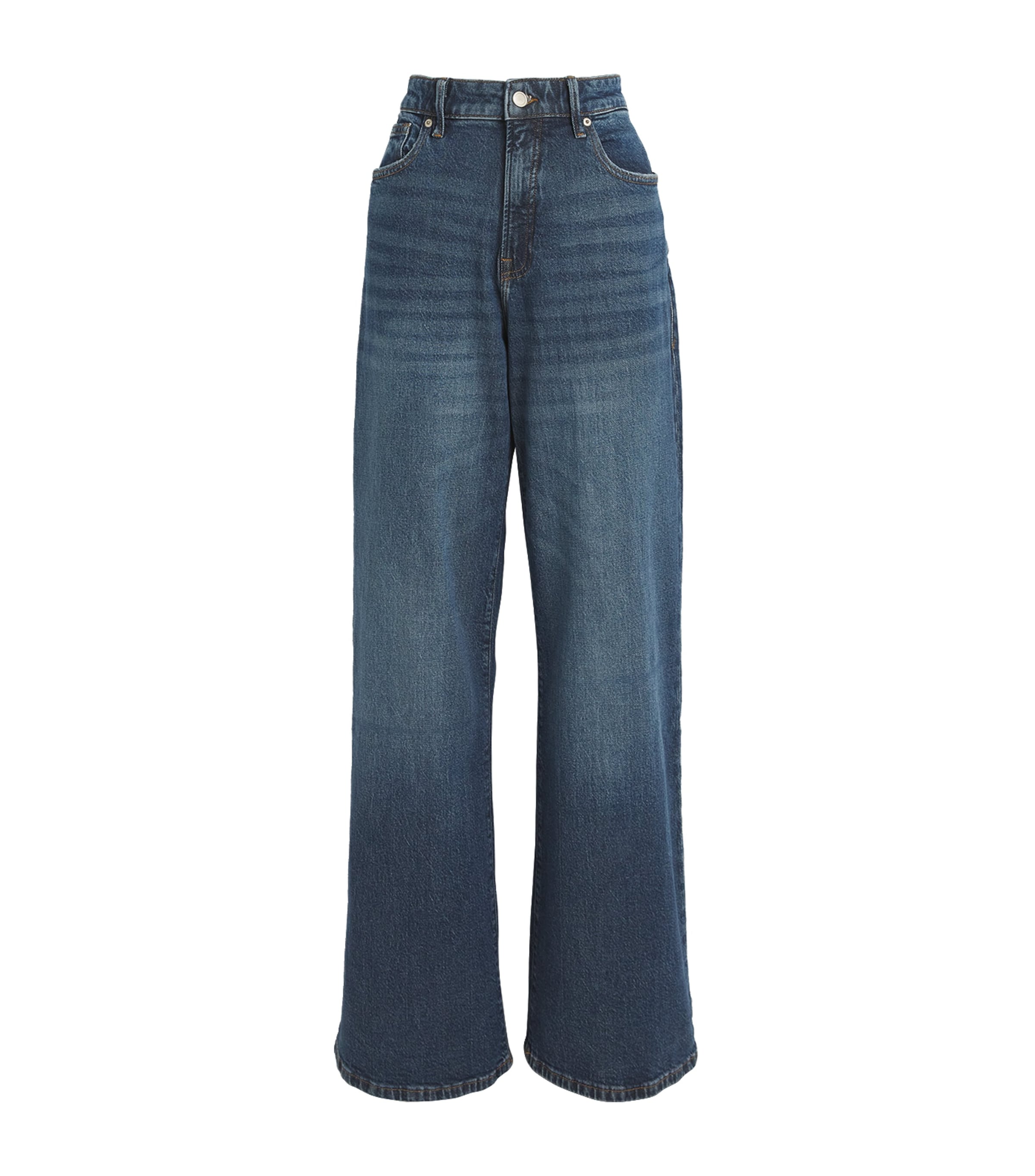 Good American Good Ease Relaxed Jeans In Blue