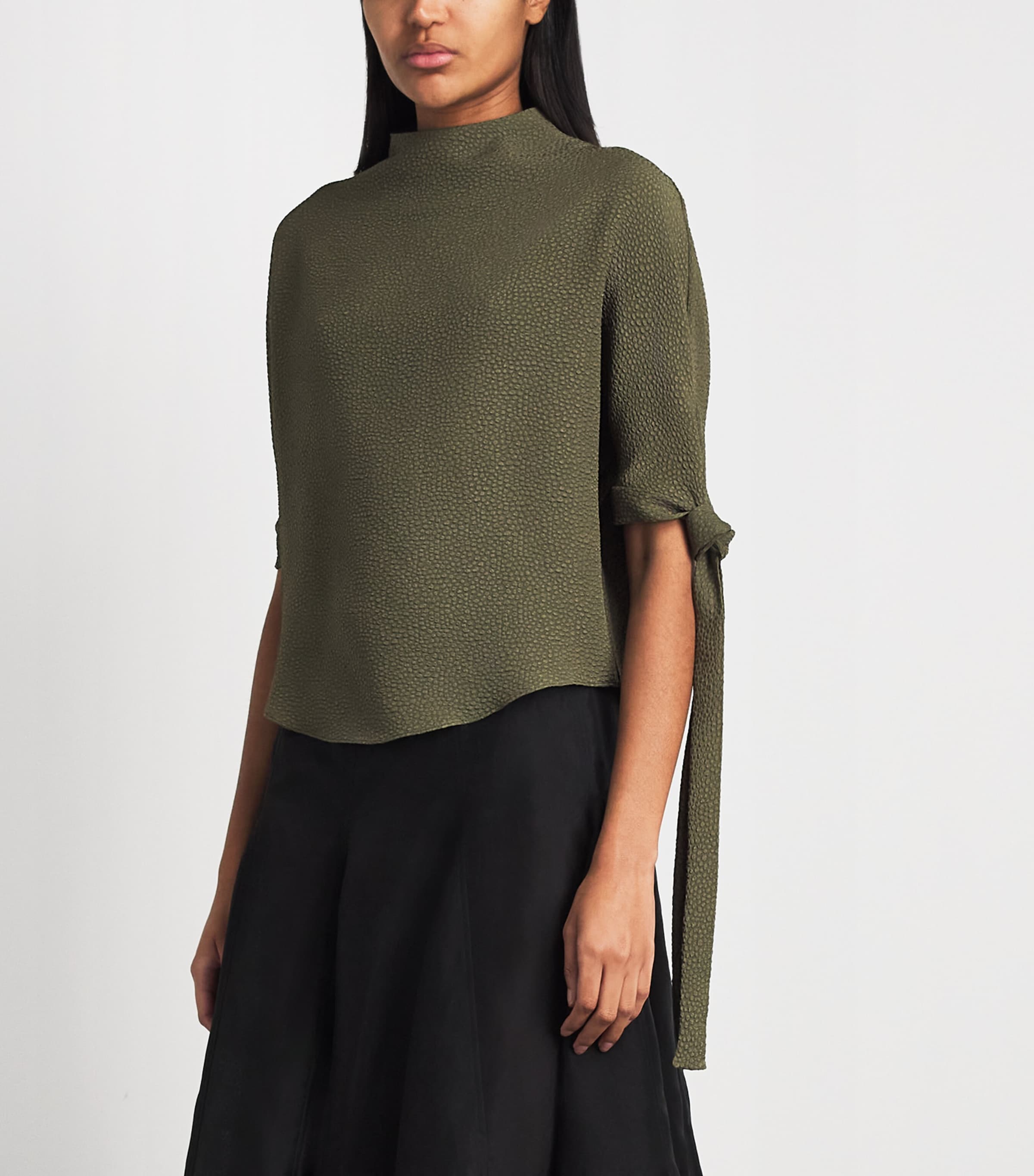 Edeline Lee Womens Pedernal Blouse Agr Amber Green Image 4