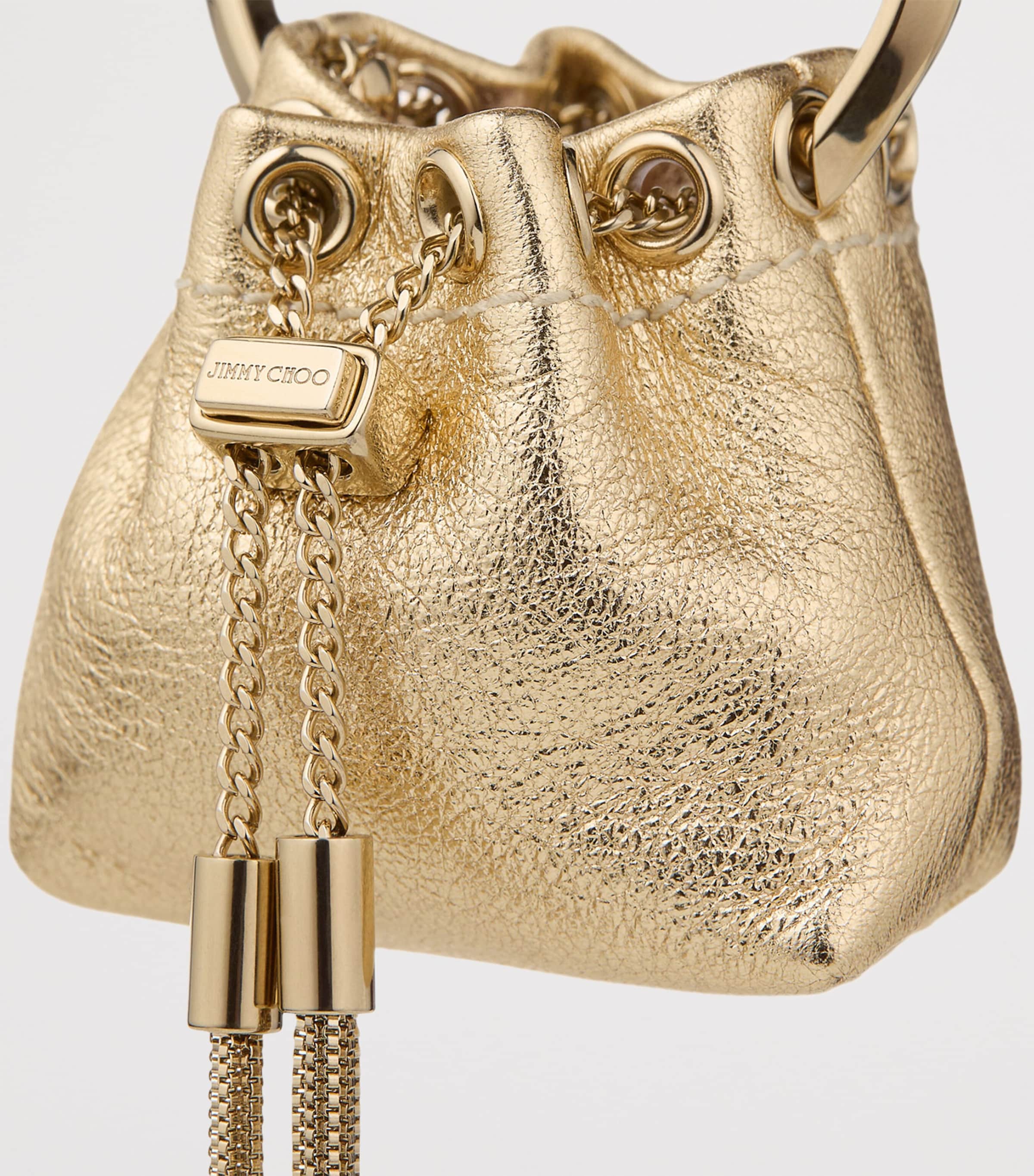 Leather Bon Bon Bag Charm LIGHT GOLD/LIGHT GOL Image 2
