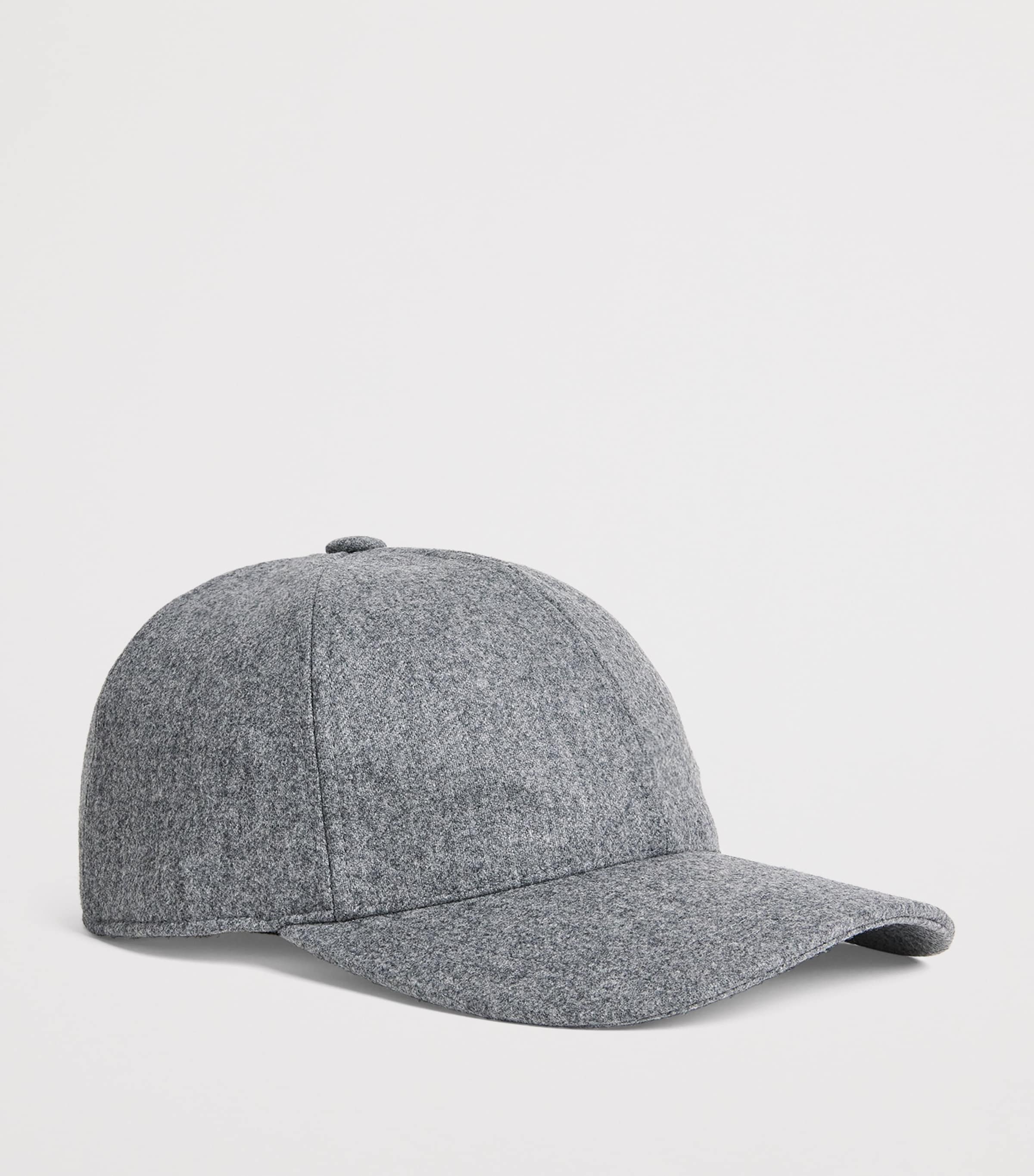 Virgin Wool Shield Baseball Cap 016 GREY MELANGE Image 2
