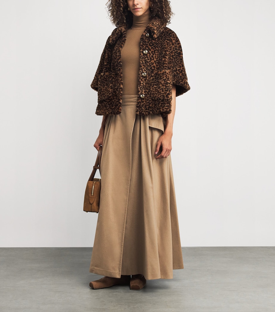 Camel Wool Maxi Skirt CAMEL Image 2