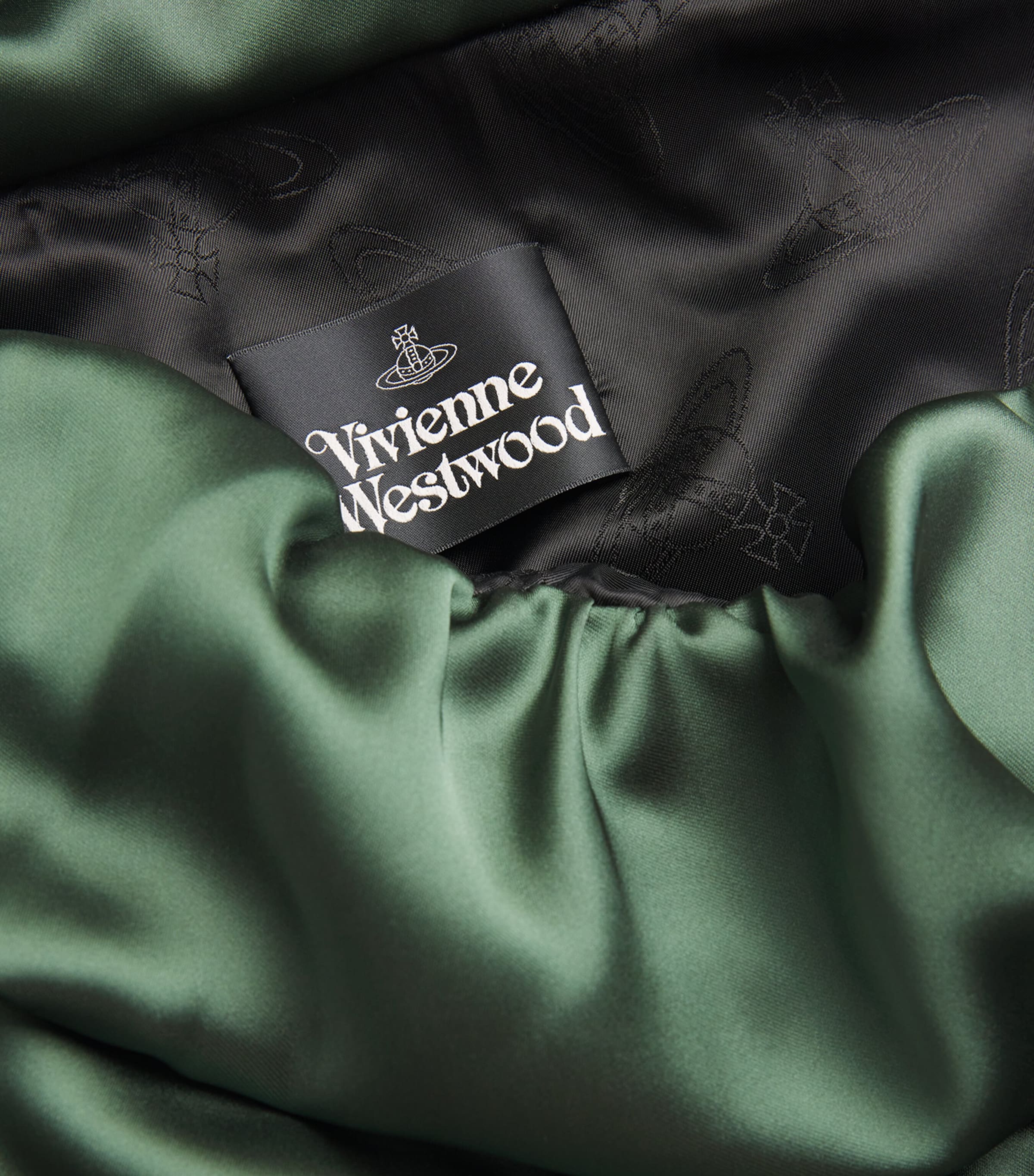 Satin Ginnie Amber Midi Dress GREEN Image 5