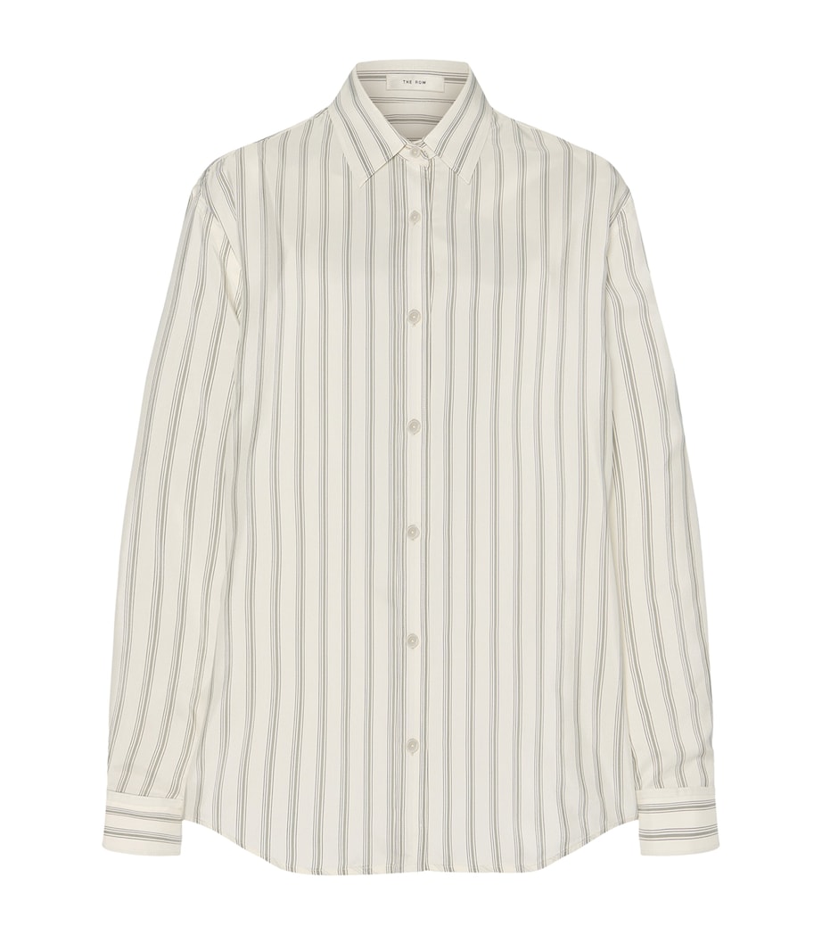 Eirlys Silk Stripe Shirt GREY STRIPE Image 1