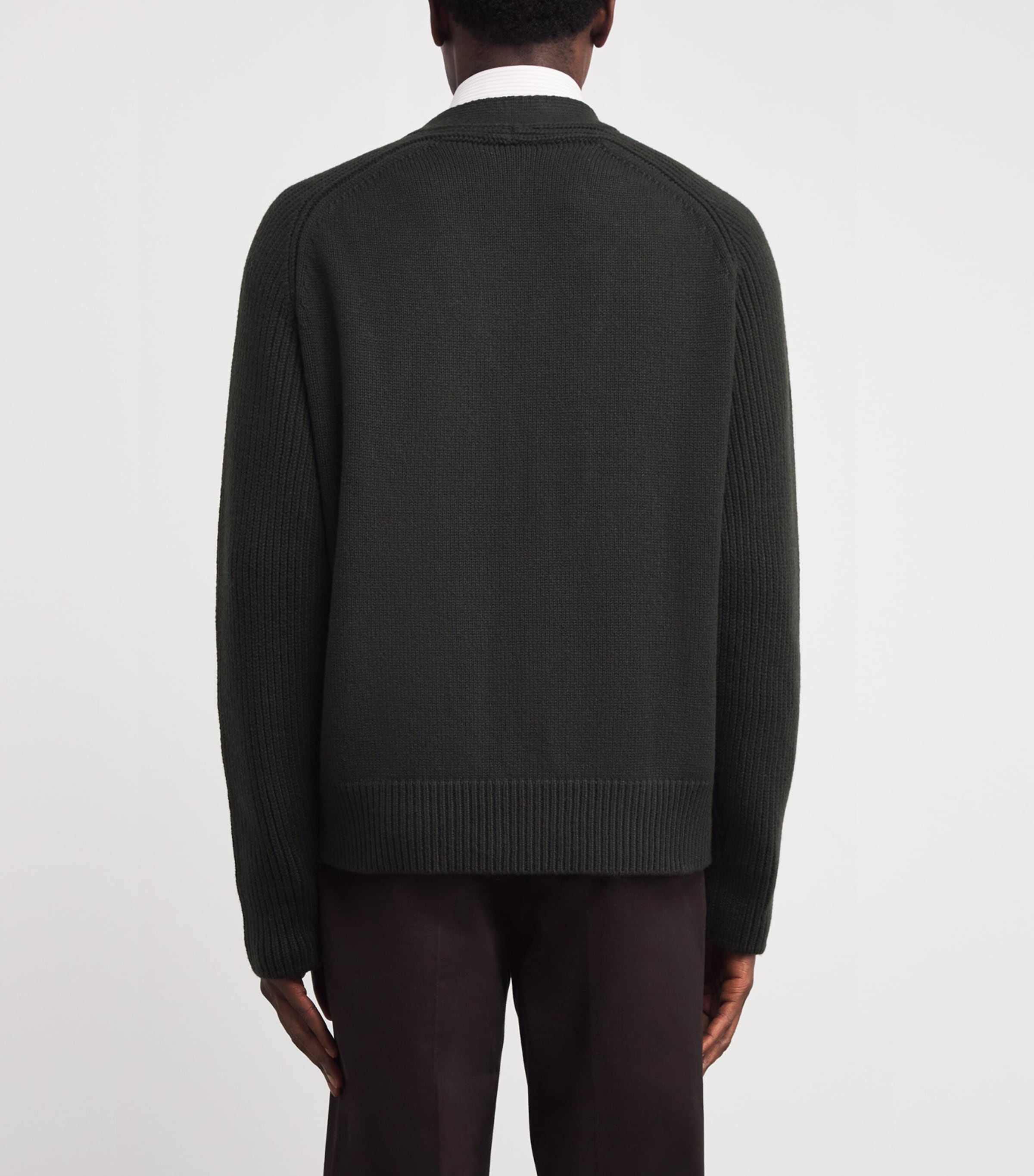 Cashmere Ribbed Cardigan SC7330 IRON Image 4