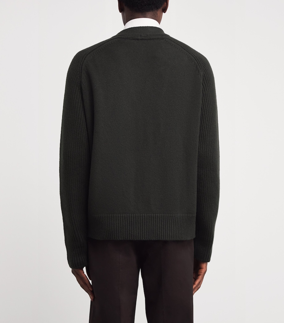 Cashmere Ribbed Cardigan SC7330 IRON Image 4