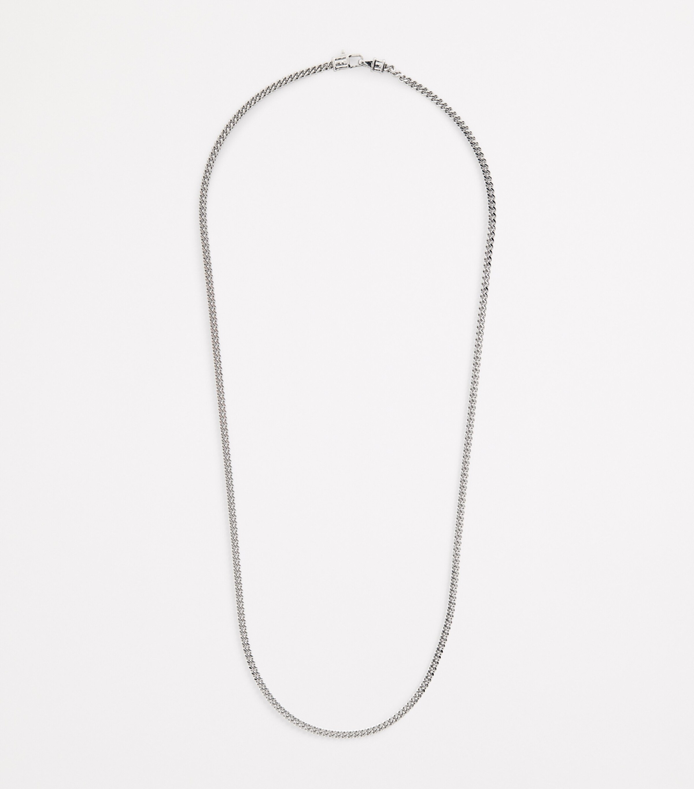 Tom Wood Sterling Silver Curb Chain M Necklace | Harrods UK