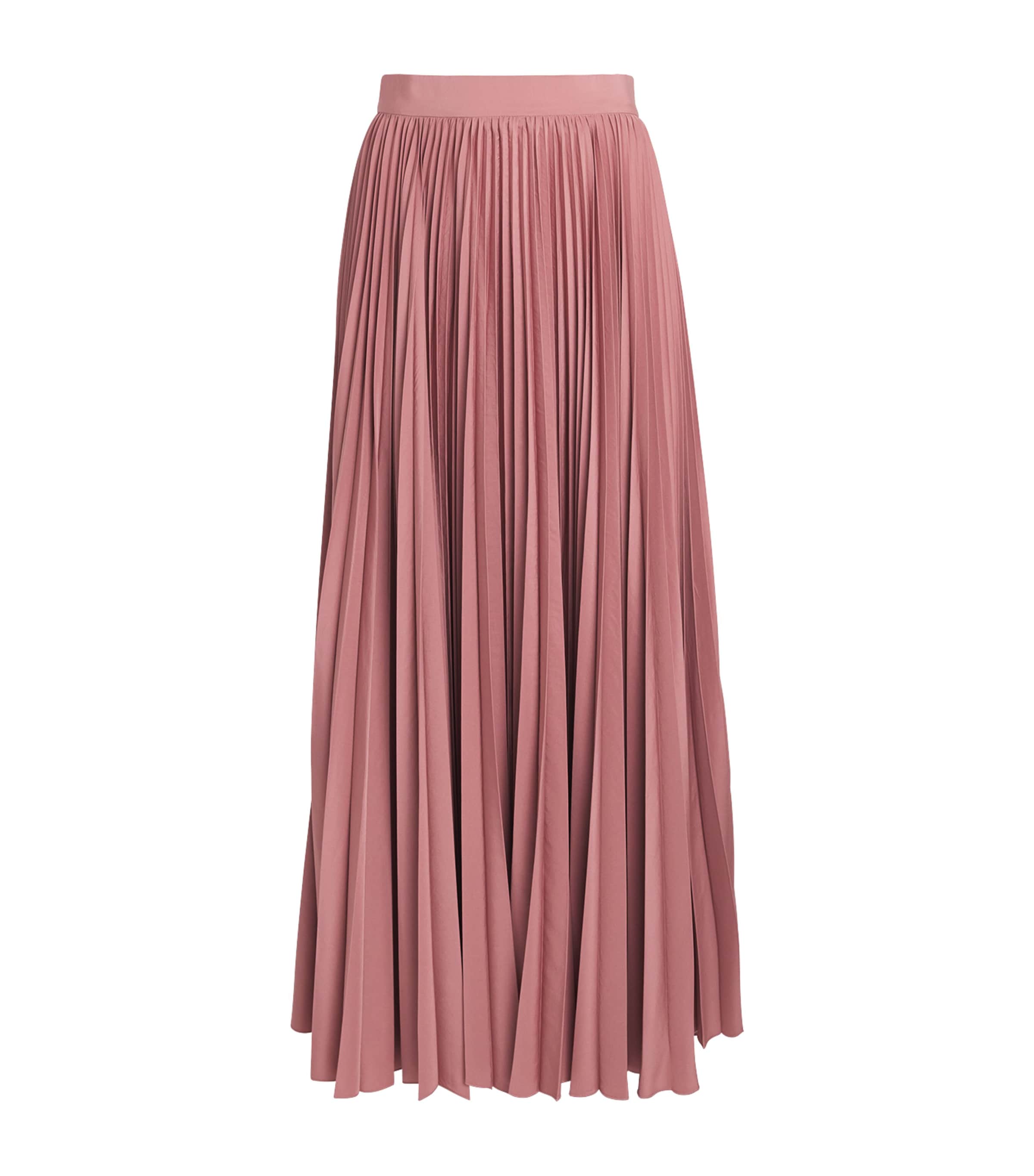 Eleventy Womens Pleated Maxi Skirt Lampone Image 1