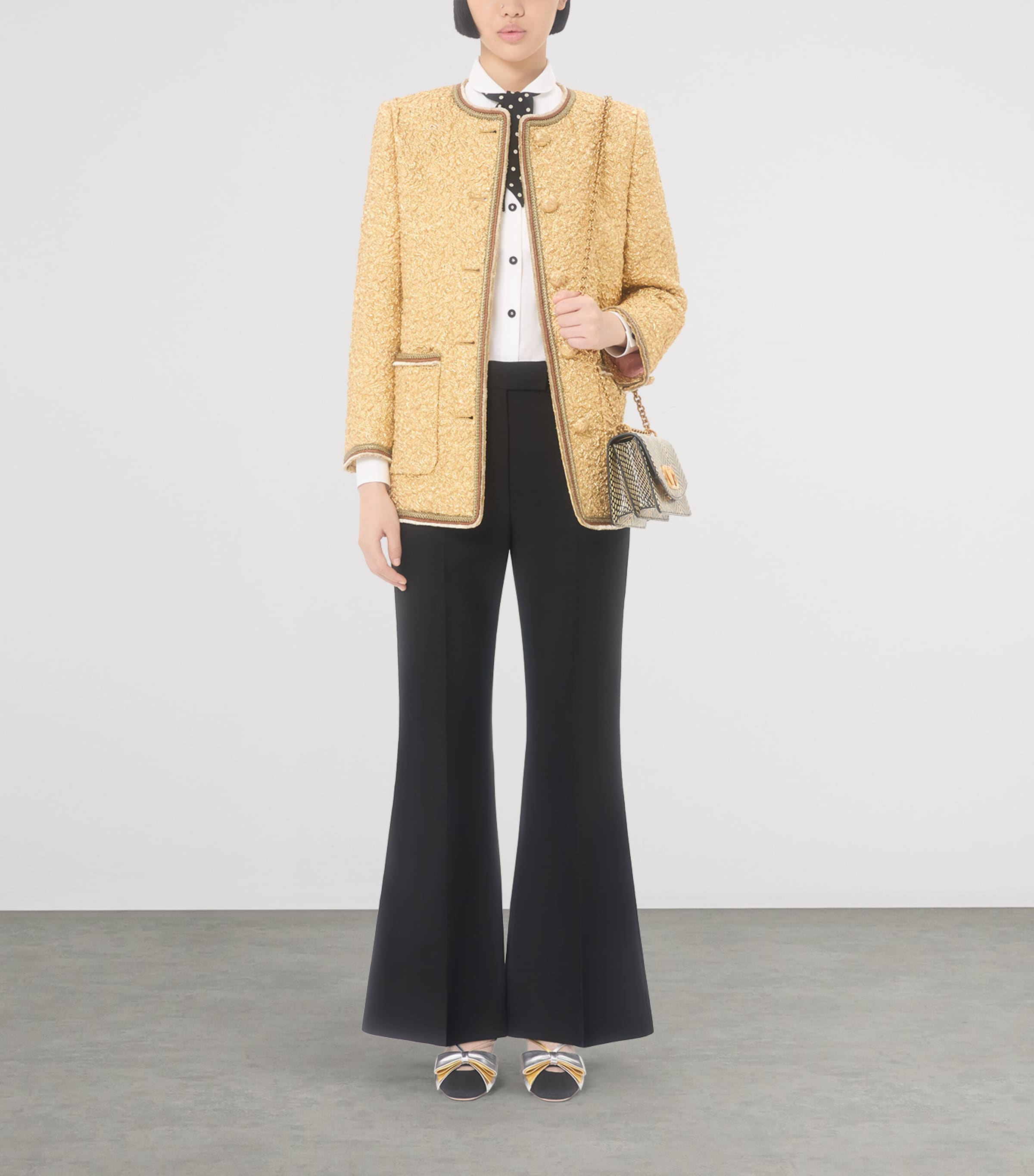 Metallic-Trim Jacket G70 Image 2