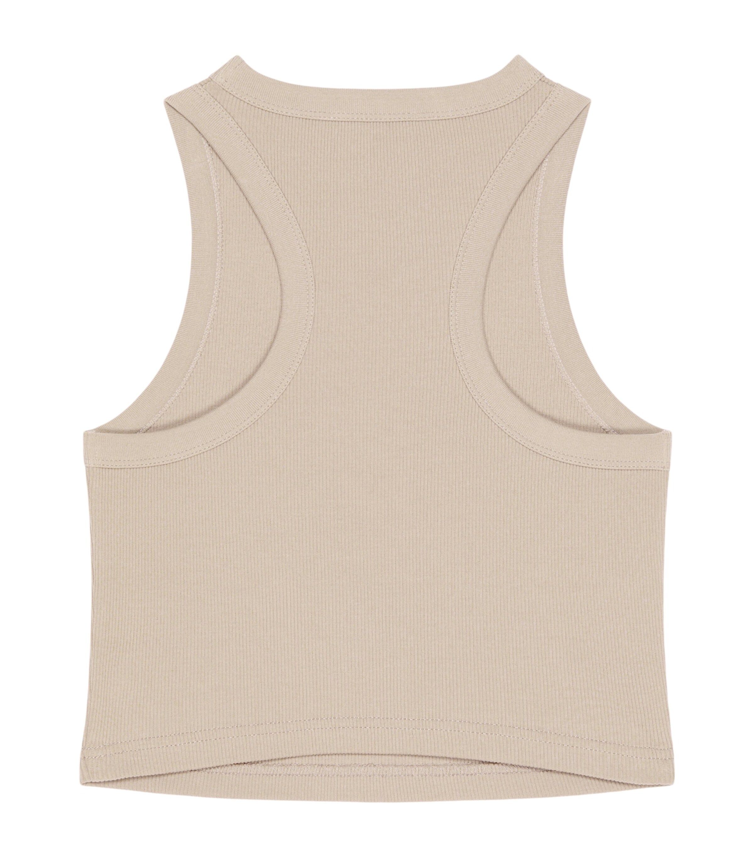 Givenchy Womens Stretch-Cotton Logo Tank Top Beige Cappuccino Image 3