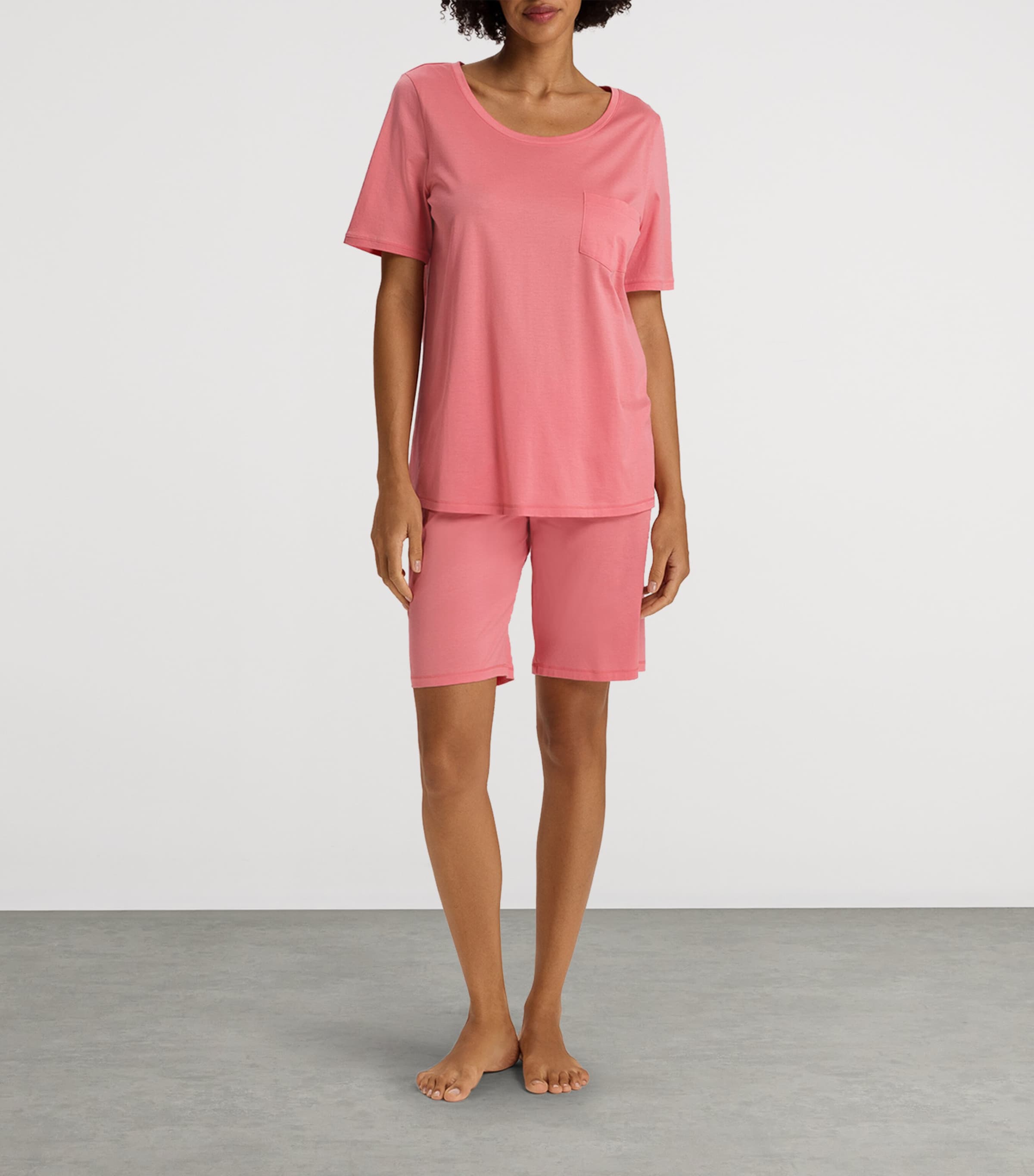 Cotton Deluxe Short-Sleeve Pyjama Set LANTANA Image 5