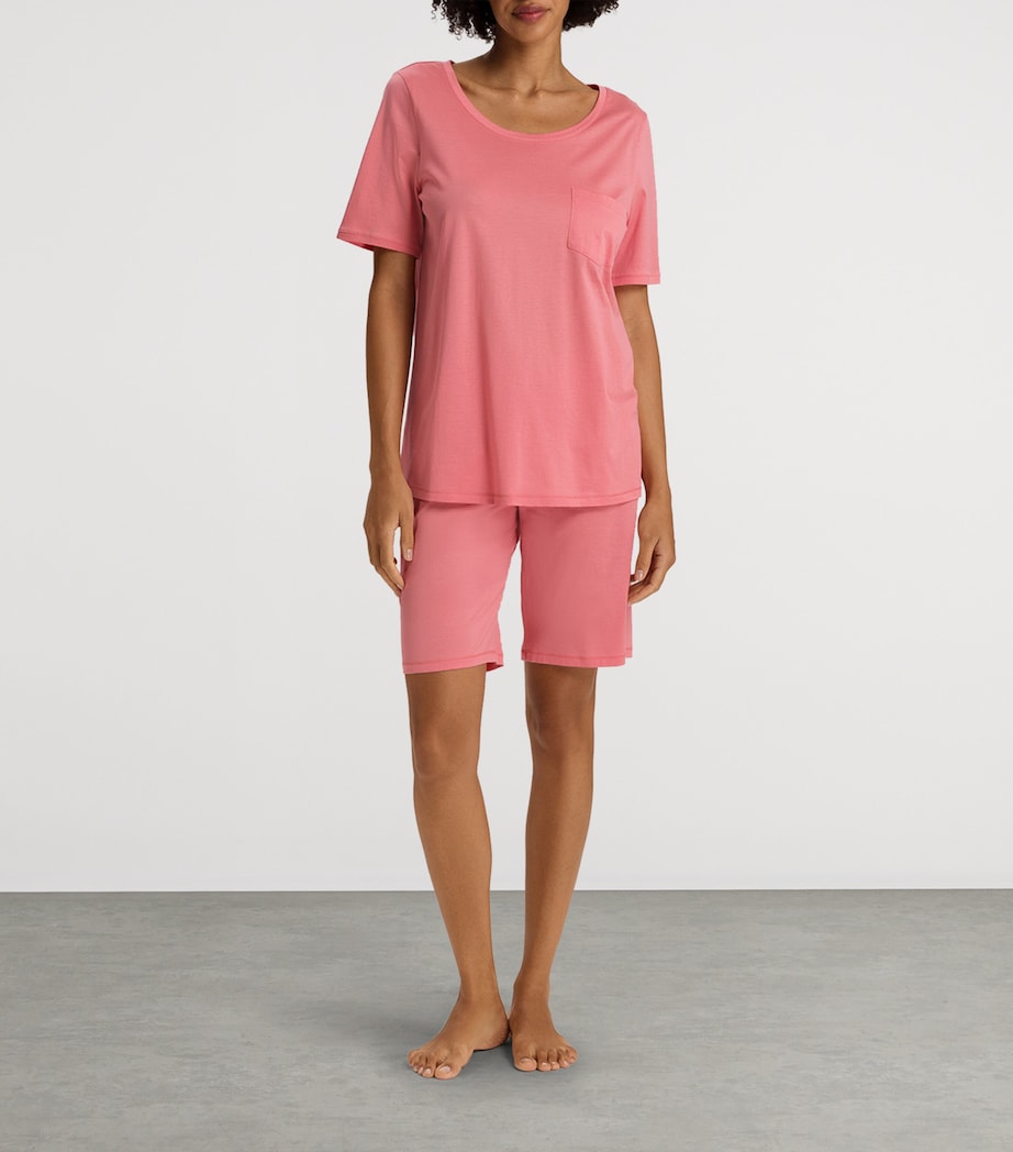 Cotton Deluxe Short-Sleeve Pyjama Set LANTANA Image 5