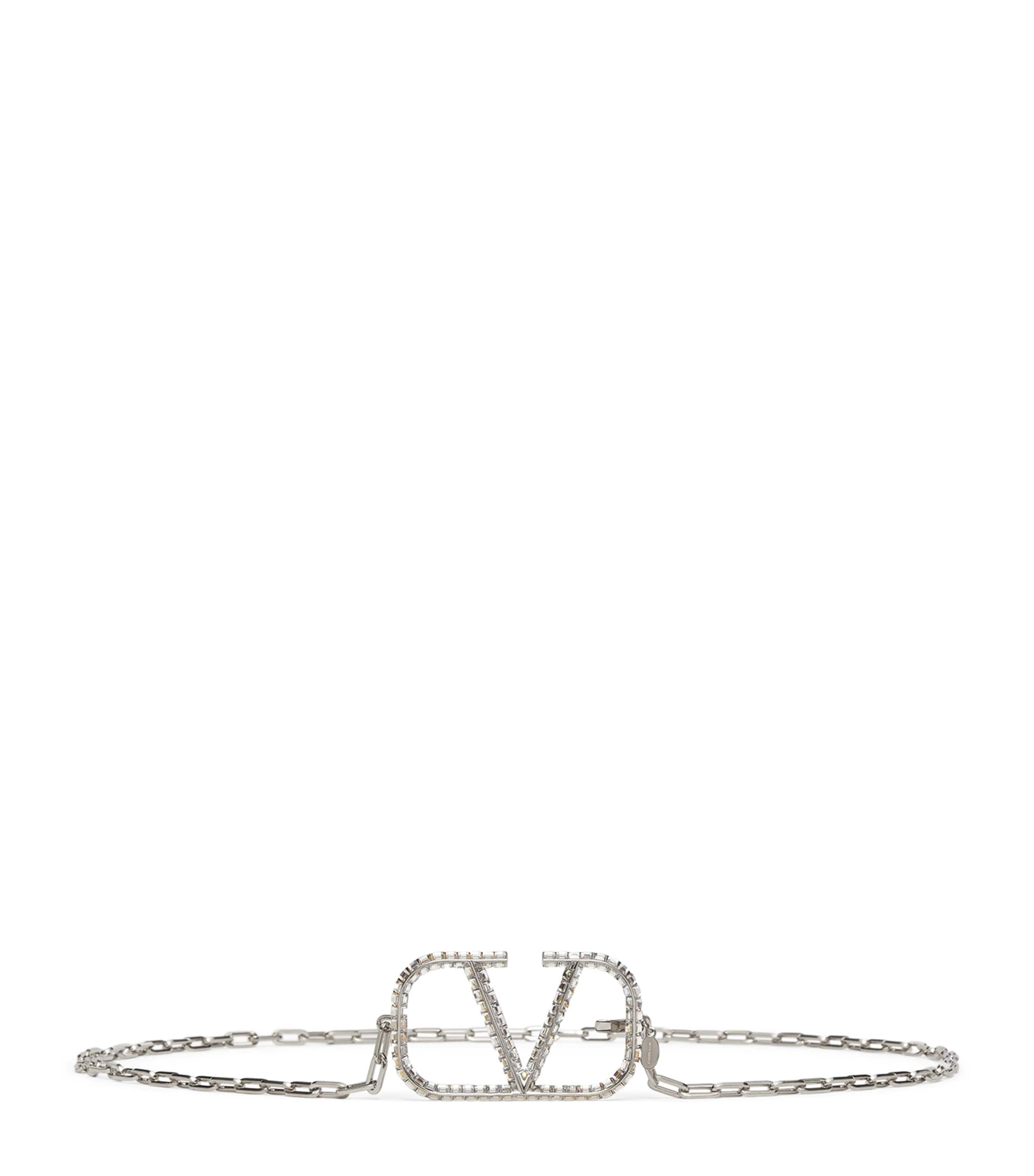 VALENTINO GARAVANI VLOGO SIGNATURE CHAIN BELT 