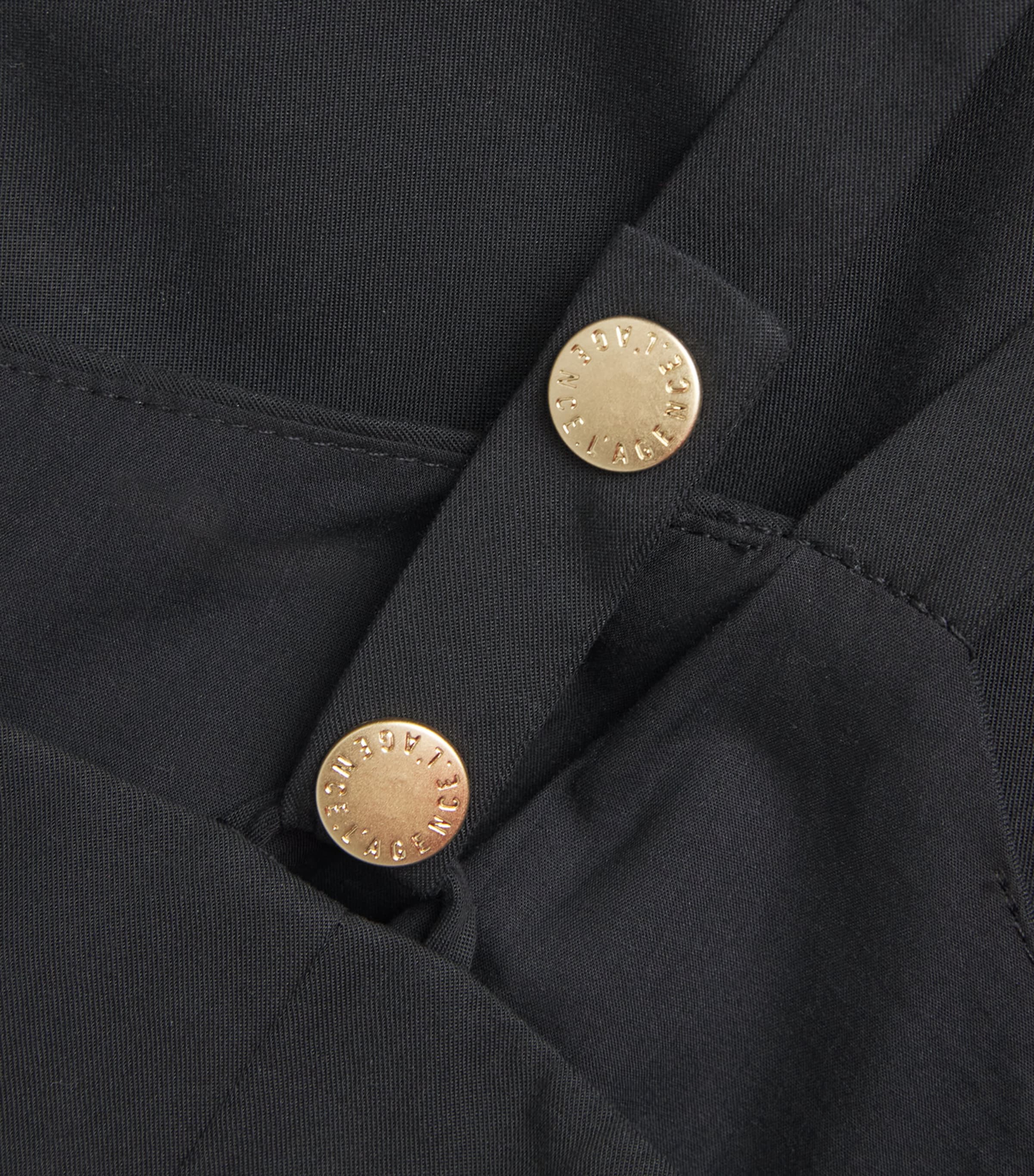 Poplin Esmerelda Midi Dress BLACK BLAC Image 5