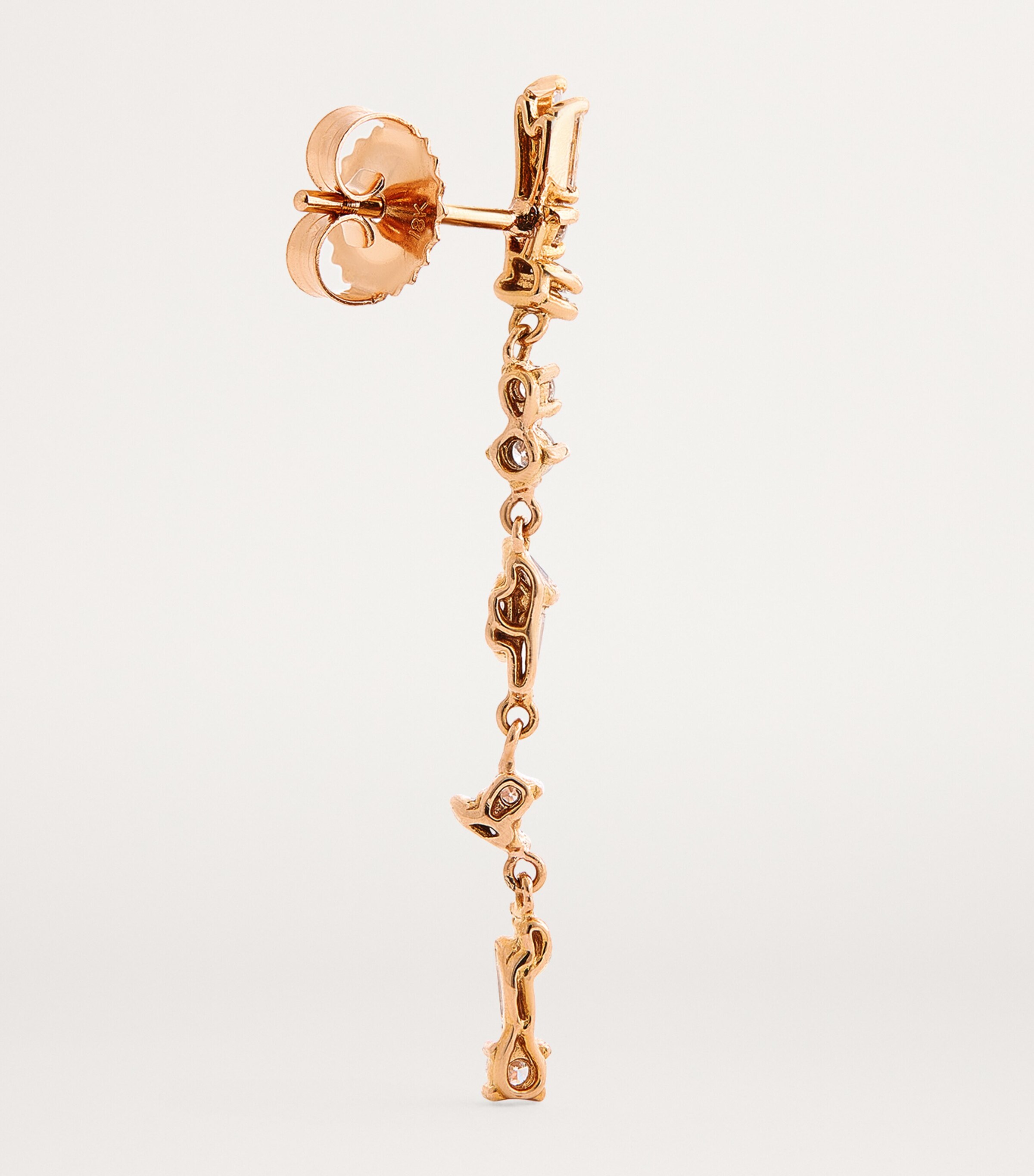 Suzanne Kalan Rose Gold and Diamond Classic Sparkler Drop Earrings Rg/wd Image 4