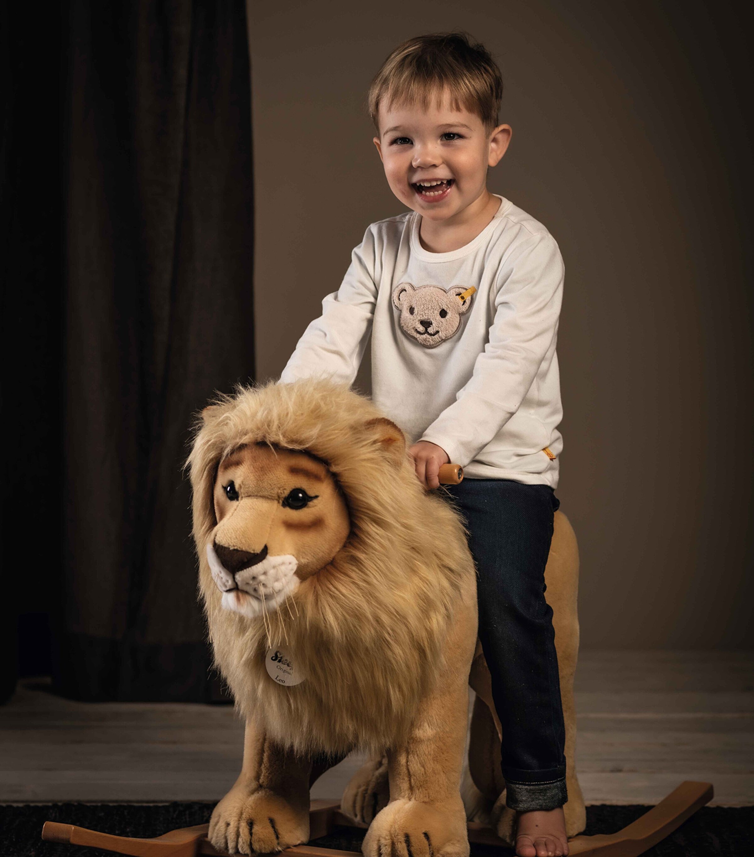 Leo Riding Lion (70cm) MULTI Image 2