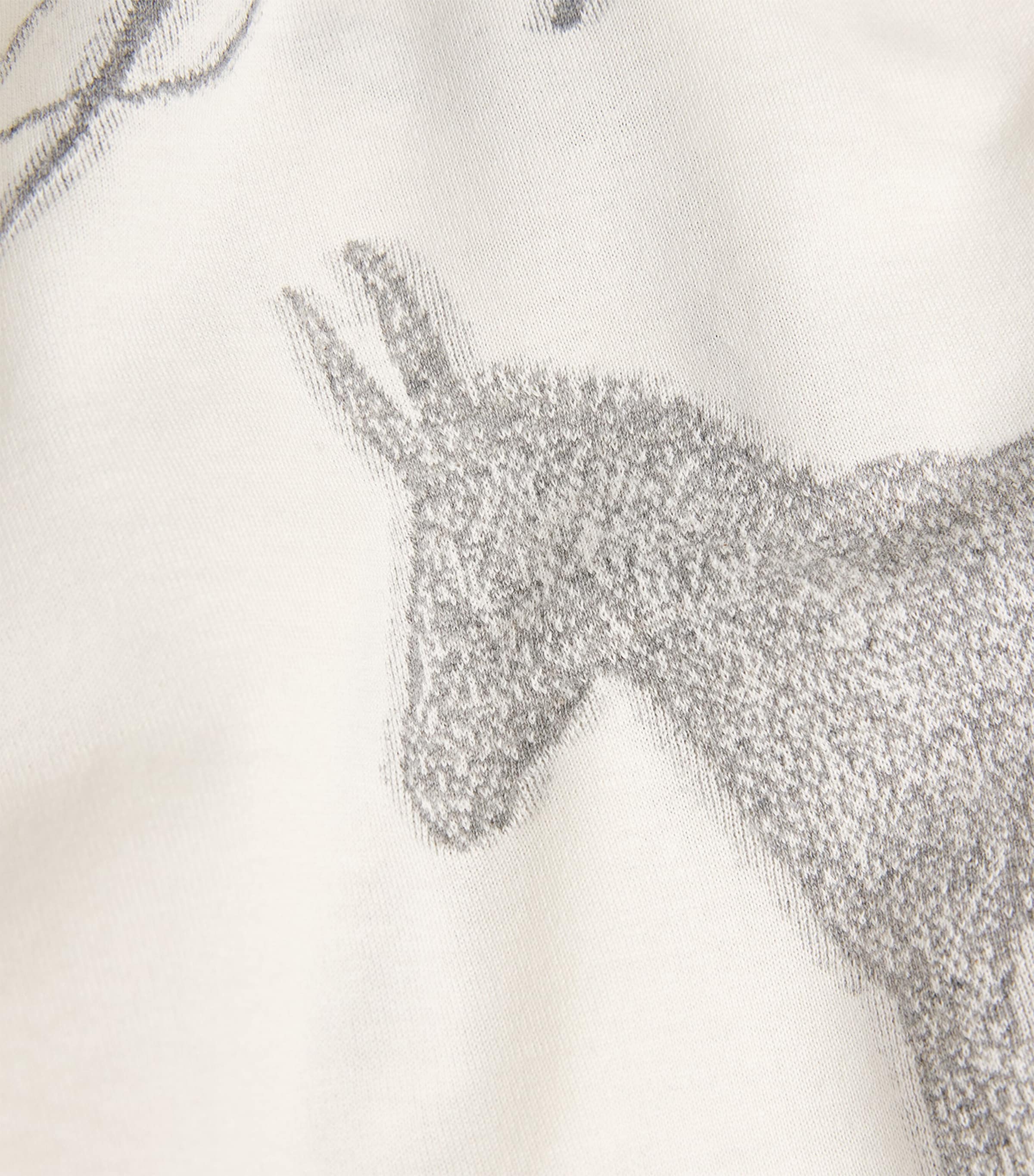 Cotton Jacquard Donkey T-Shirt DONKEY JCQRD WHT-1NW Image 5