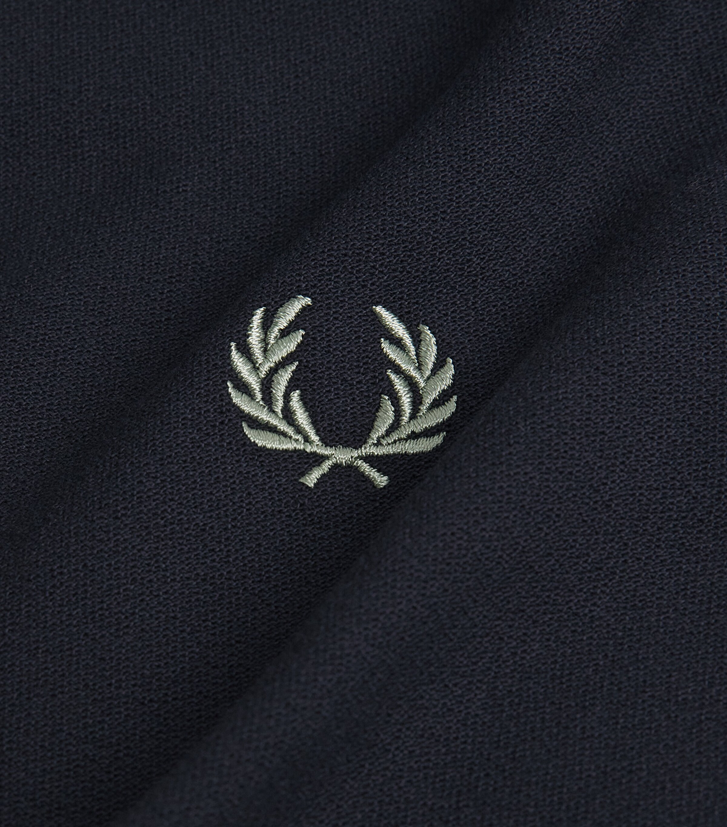 Fred Perry Mens Cotton Crepe Piqué Polo Shirt Navy Image 6