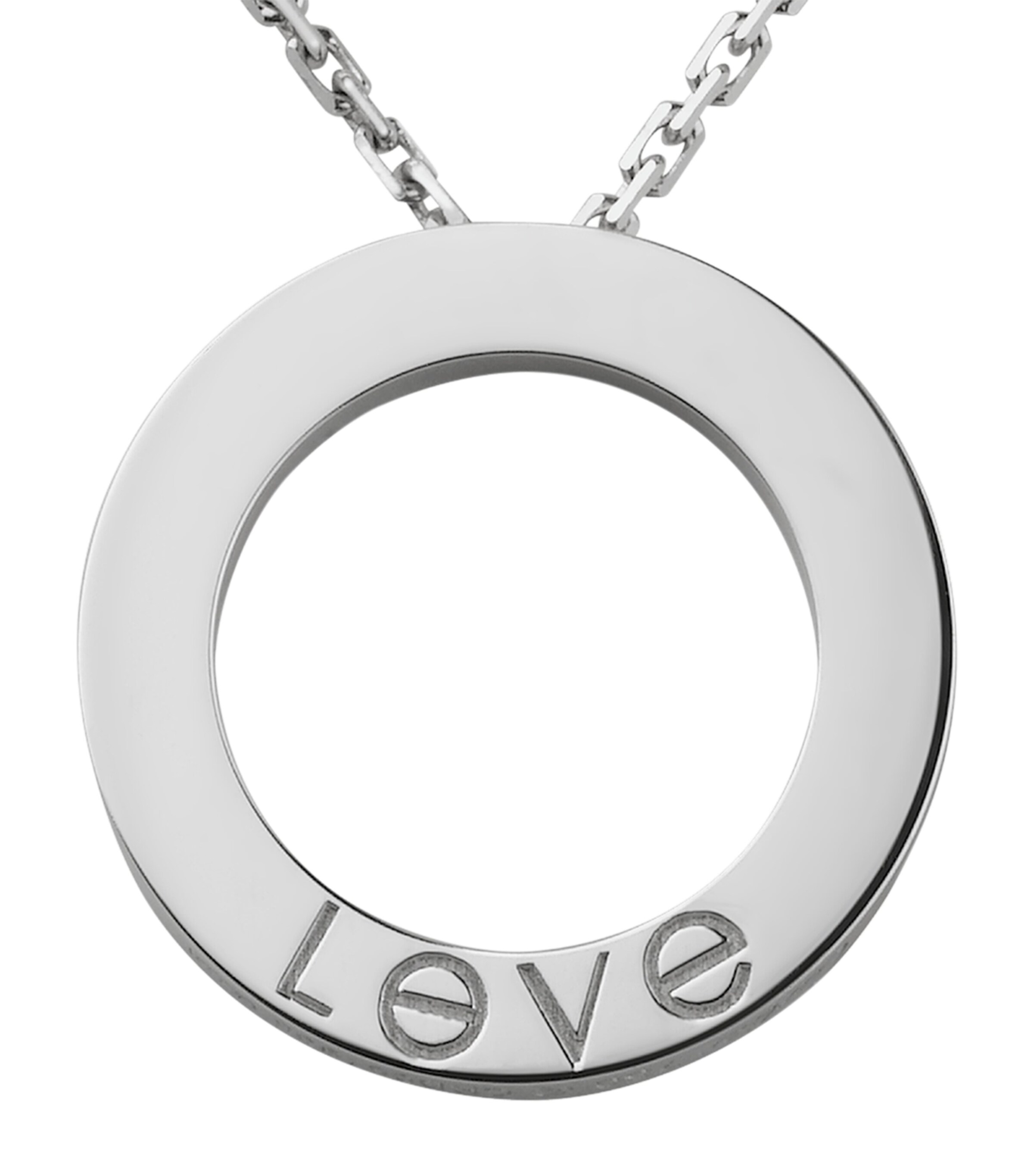 Cartier White Gold and Diamond Love Necklace White Gold Image 7