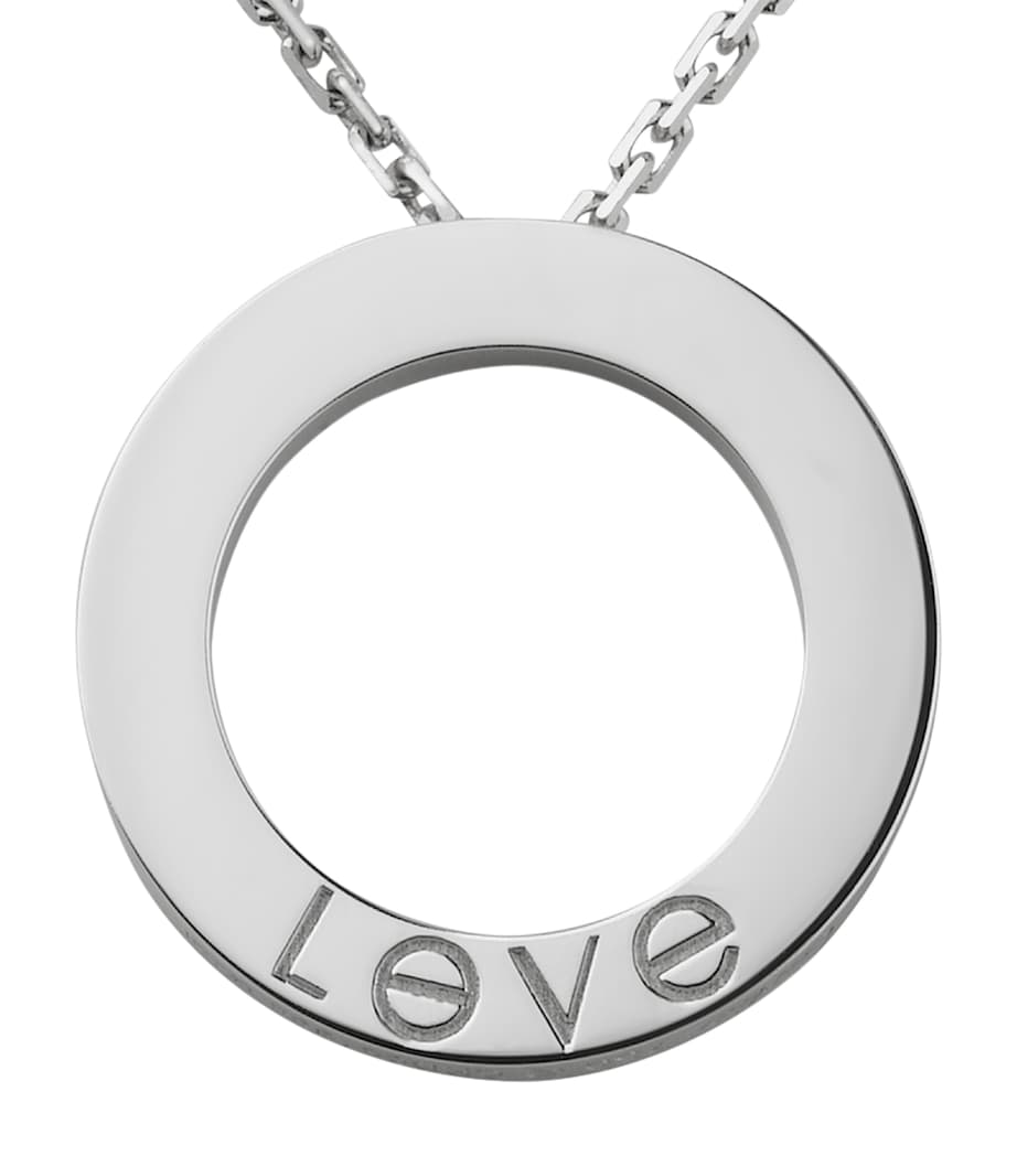 Cartier White Gold and Diamond Love Necklace White Gold Image 7