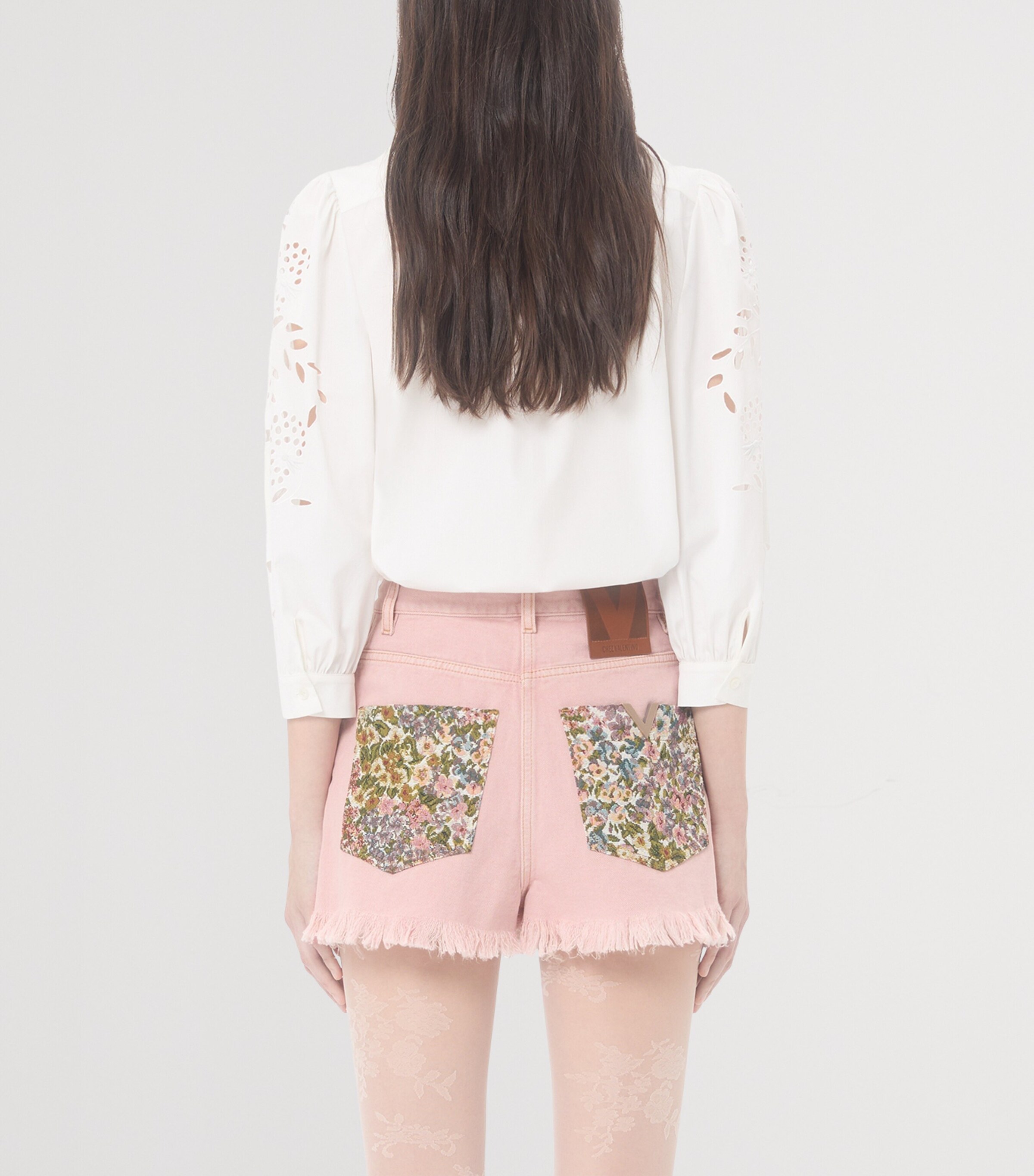 Valentino Womens Cotton Cut-Out Shirt Image 4