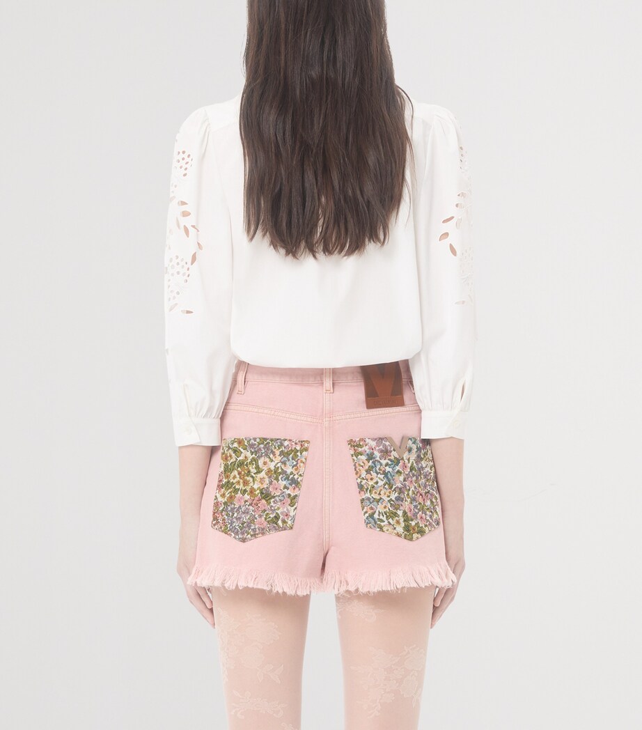Valentino Womens Cotton Cut-Out Shirt Image 4