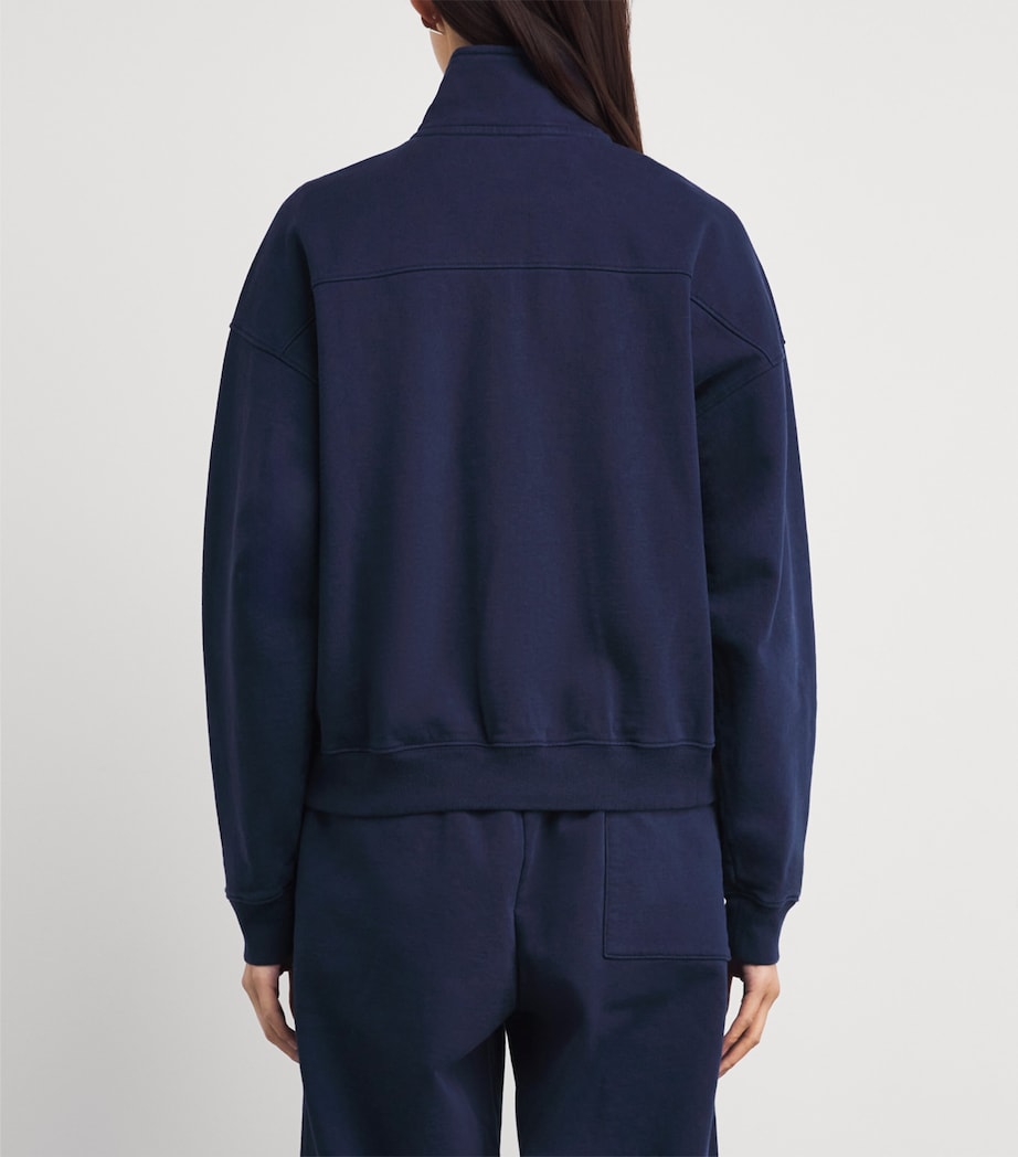 Wellness Club Quarter-Zip Sweatshirt 3902 DARK NAVY Image 4