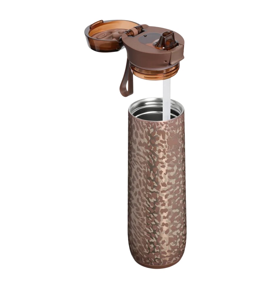 Stanley FlowState Spring Bottle (0.59L) Pale Gold Leopard Image 3