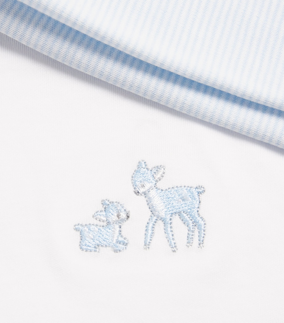 Pima Cotton Forest Fanfare Pyjama Set (0-6 Months) K191WHITE/LT BLUE Image 4