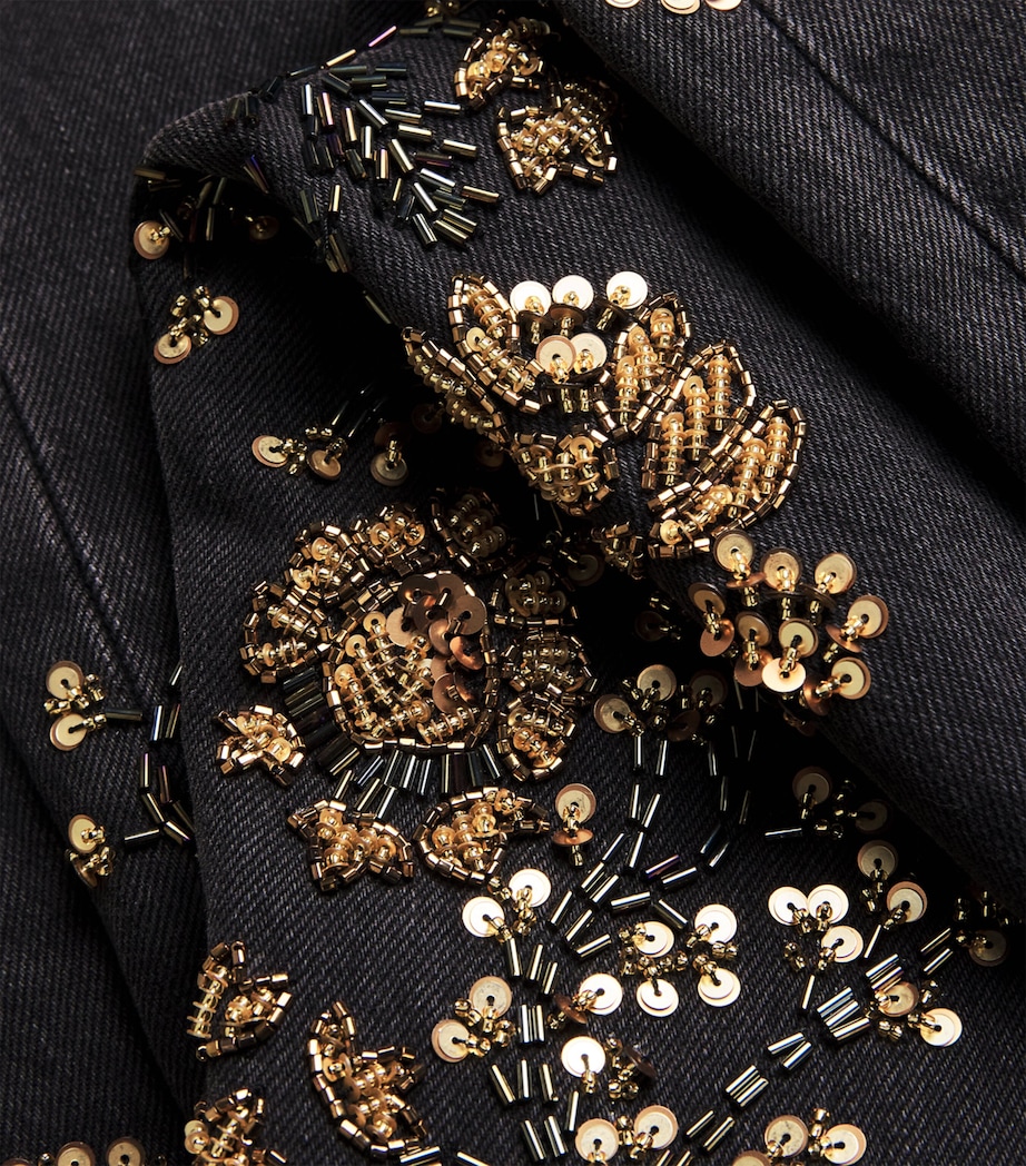 Embellished Daniela Straight Jeans WA_ON WASHED ONYX Image 5