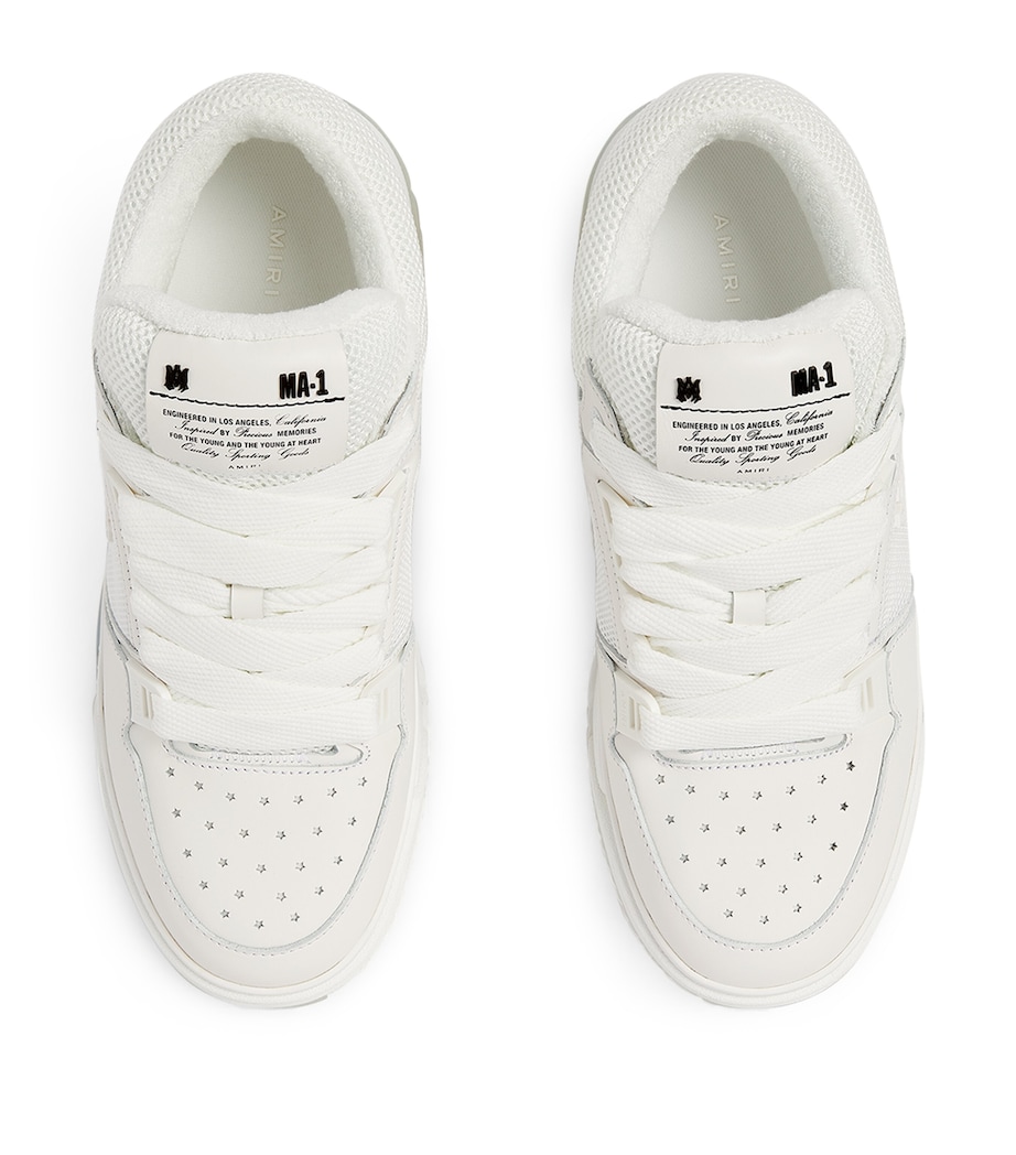 Leather MA-1 Low-Top Sneakers WHITE Image 2