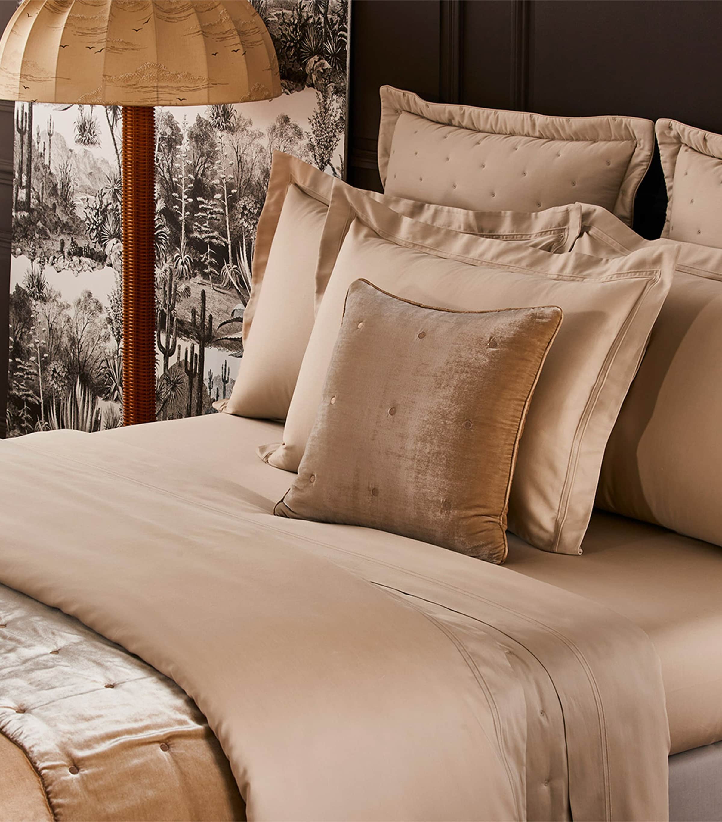 Yves Delorme Triomphe Double Flat Sheet (240cm x 295cm) Dune Image 2