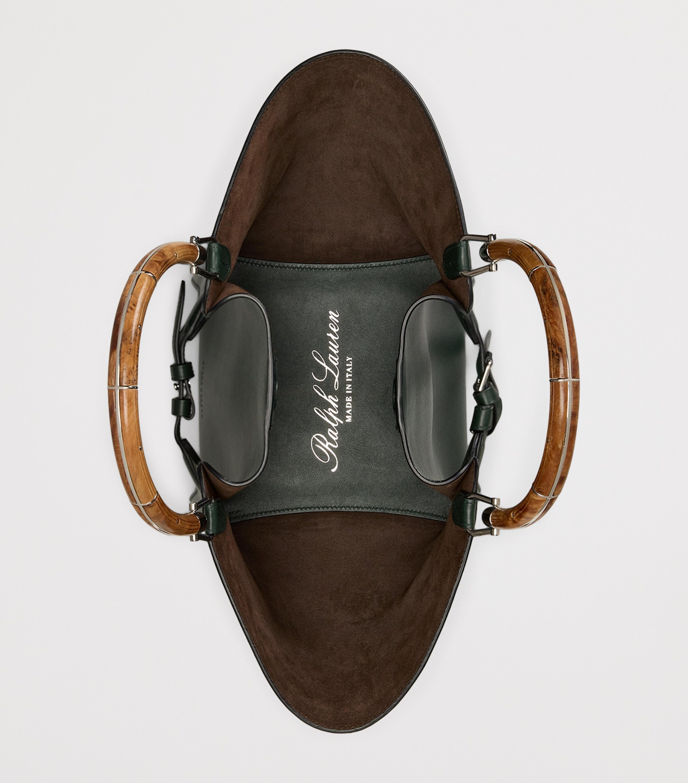 Ralph Lauren Collection Leather The Ralph Tote Bag Regent Green Image 3