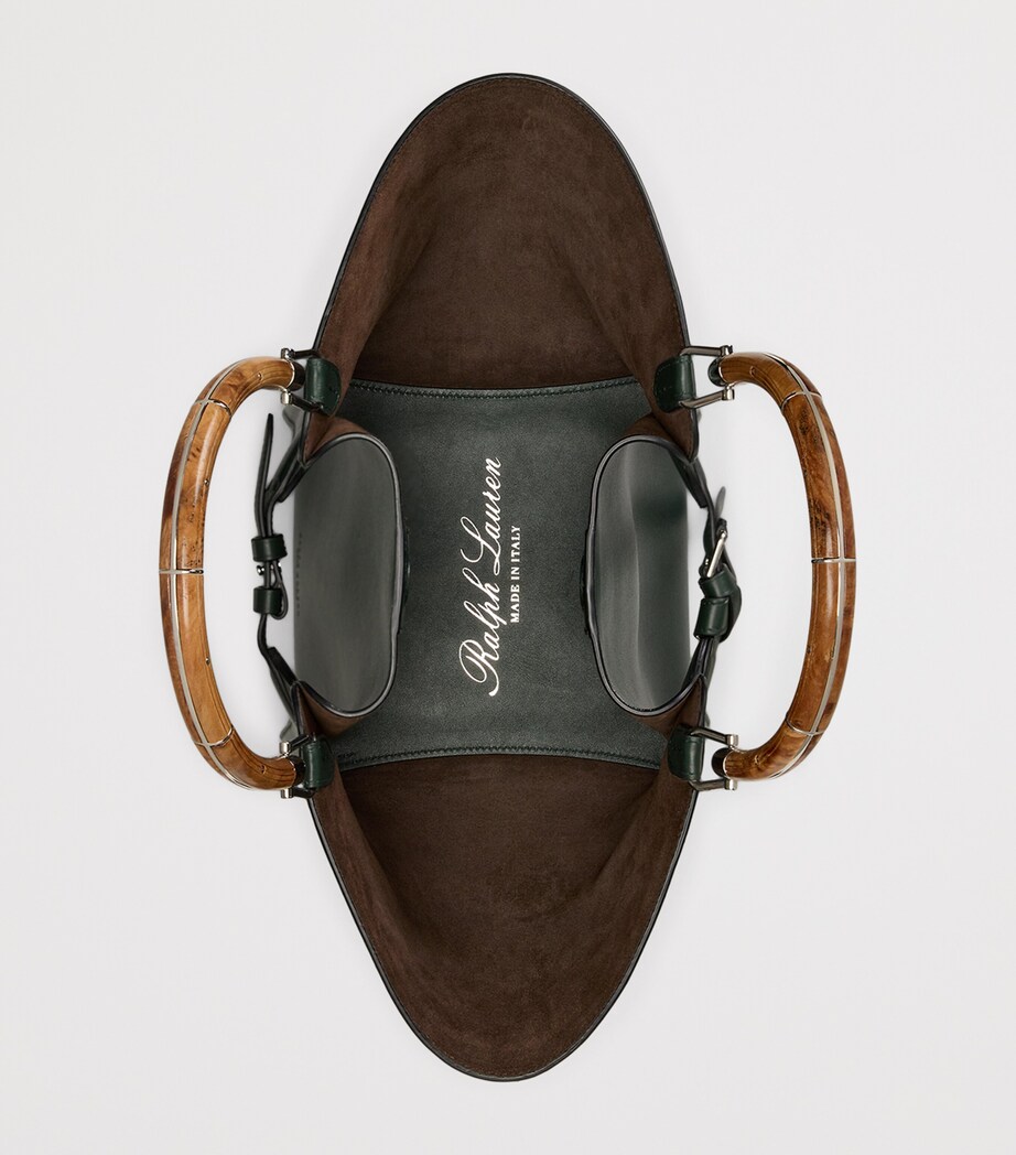 Ralph Lauren Collection Leather The Ralph Tote Bag Regent Green Image 3