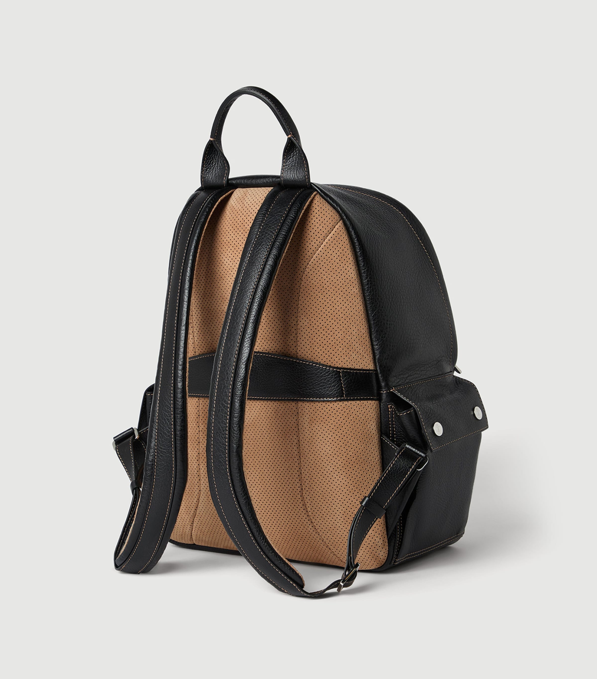 Brunello Cucinelli Leather Travel Backpack Image 3