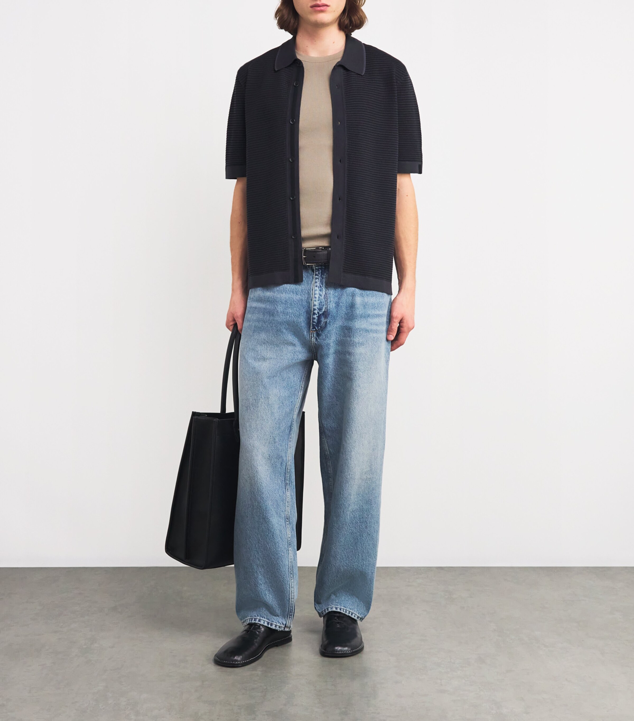 Striped Harvey Shirt WASHED BLACK Image 2