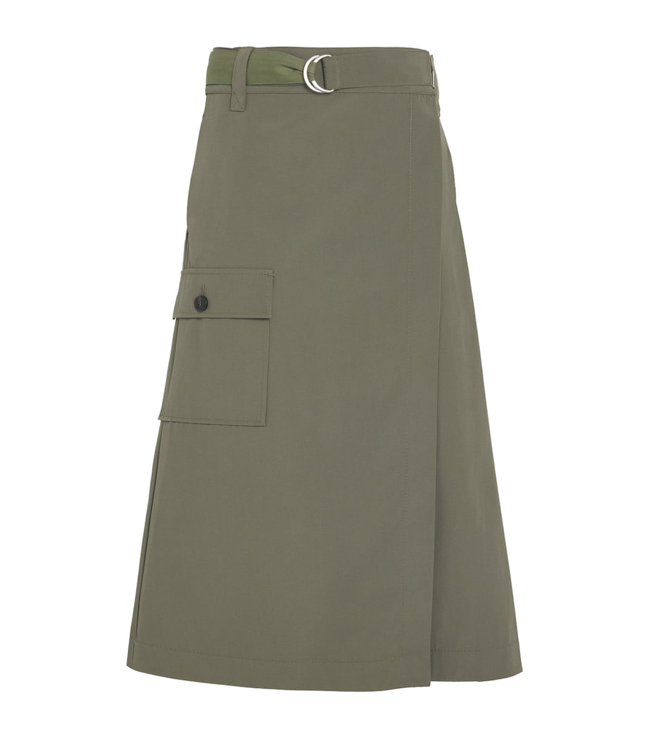 Wrap Midi Skirt KAKI Image 1