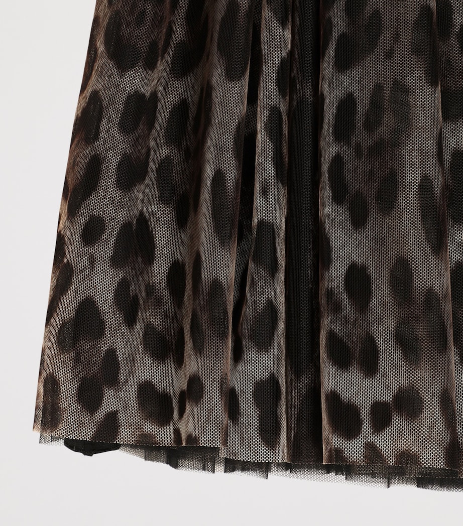 Dolce&Gabbana Kids Tulle Leopard Print Skirt (8-12+ Years) Leo New Image 4
