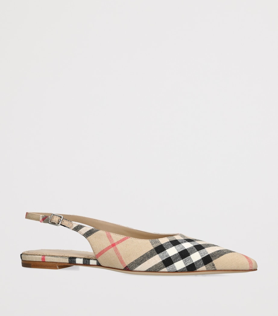 LF Dame Slingback Flats TAN COMB Image 3