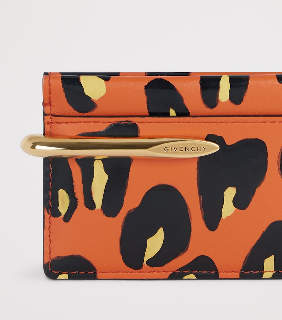 Givenchy Leather Leopard Pinch Cardholder Image 3