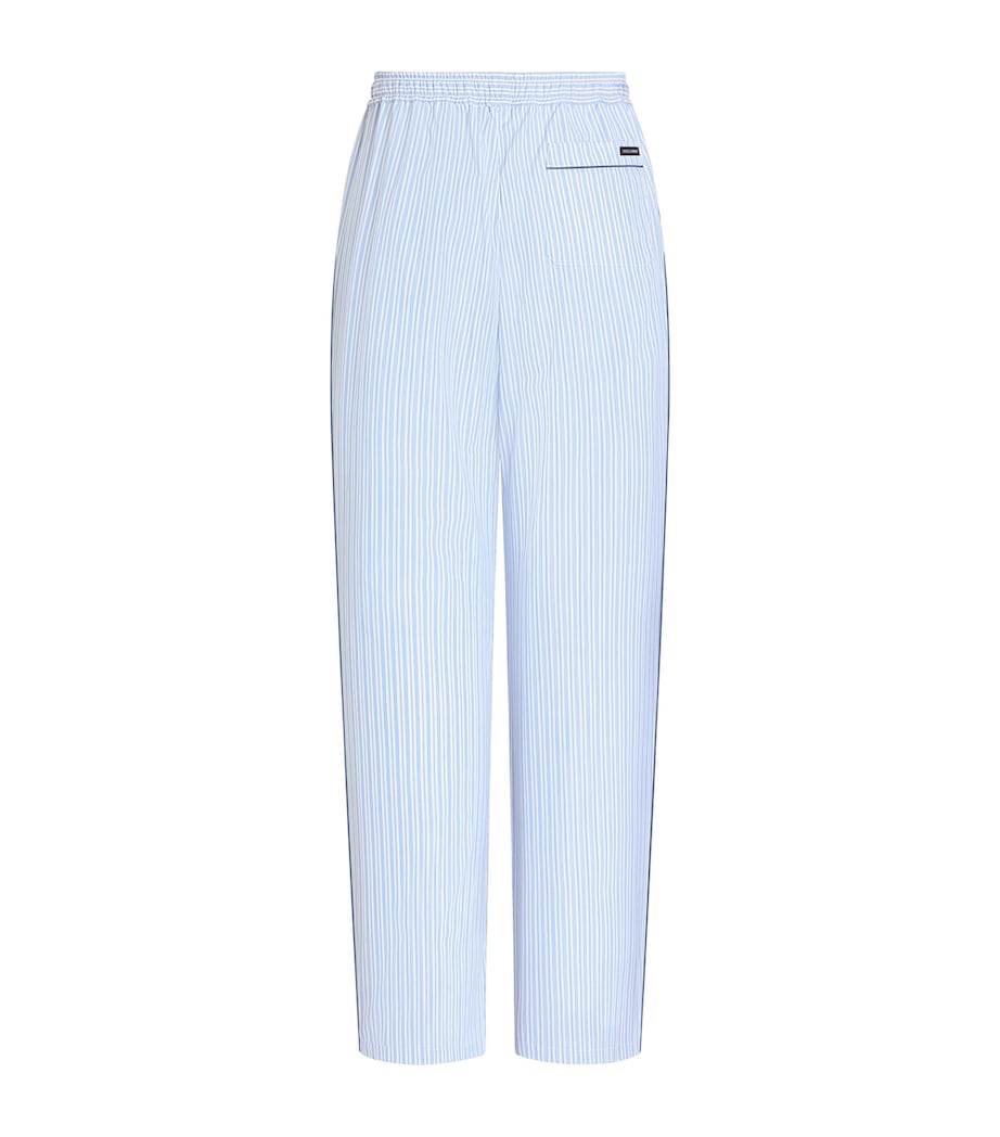 Dolce&Gabbana Mens Cotton Striped Trousers Striped Image 2