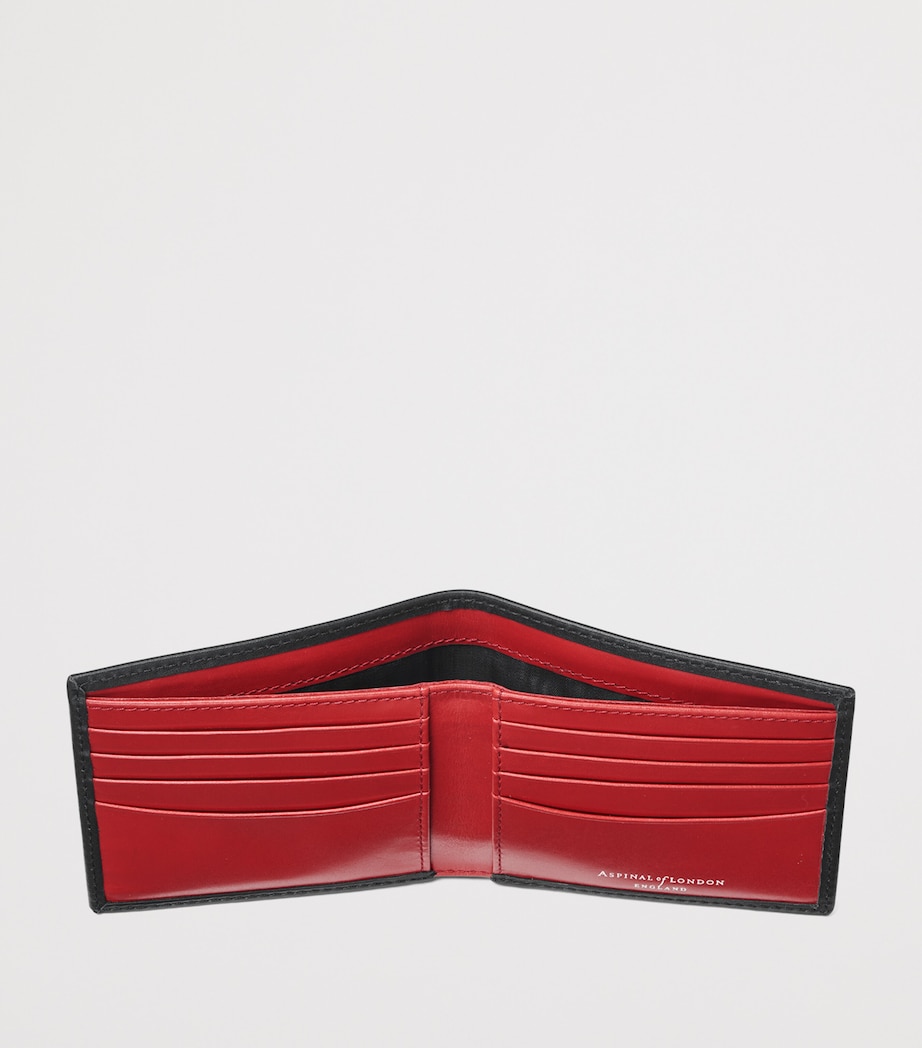 Aspinal Of London Leather Bifold Wallet Black Image 4