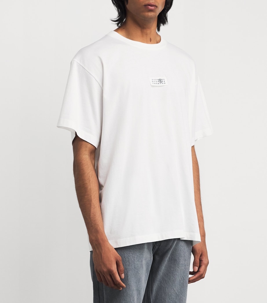 Cotton Numeric Tab T-Shirt 101 - OFF WHITE Image 3