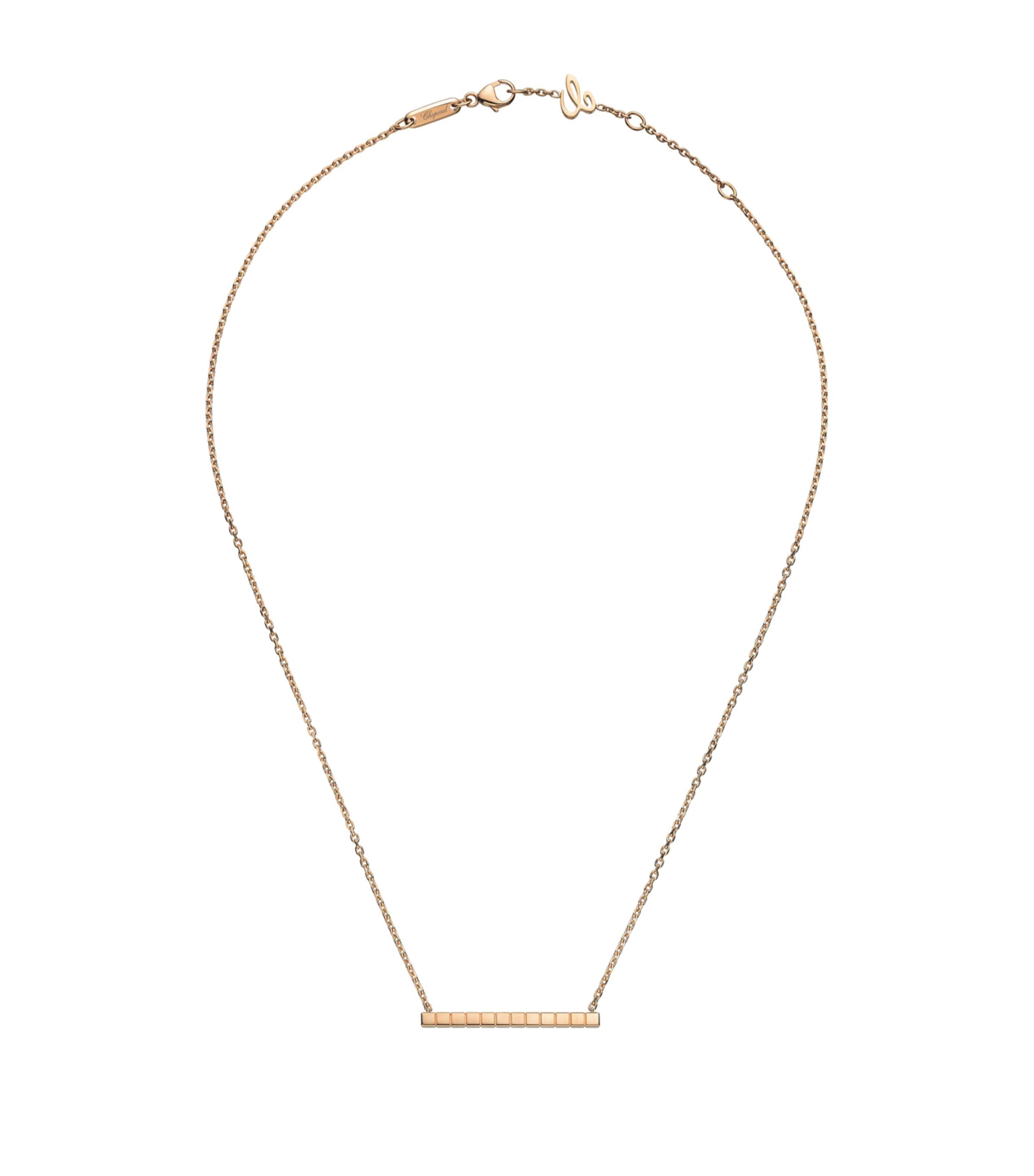 Rose Gold Ice Cube Necklace 18K ROSE GOLD Image 4