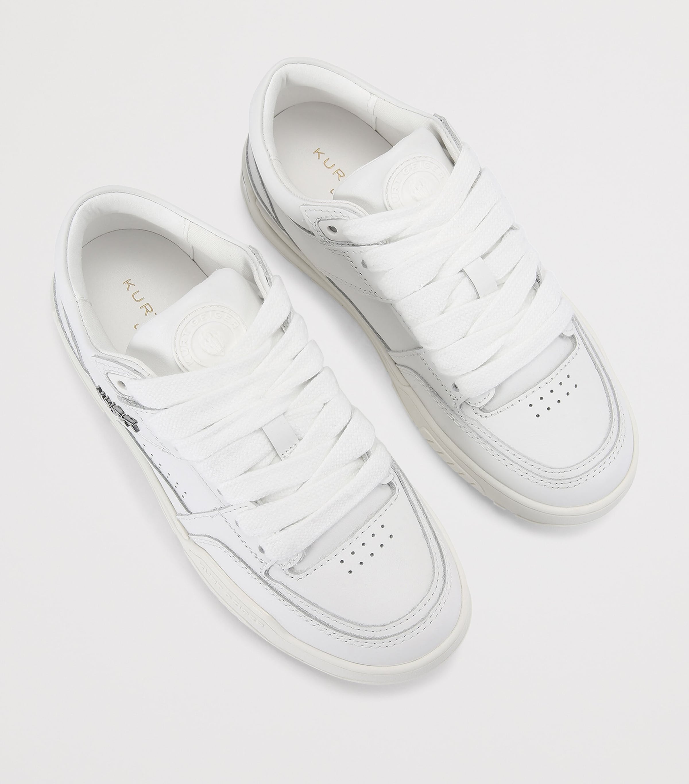 Kurt Geiger London Leather Hatton Sneakers White Image 3