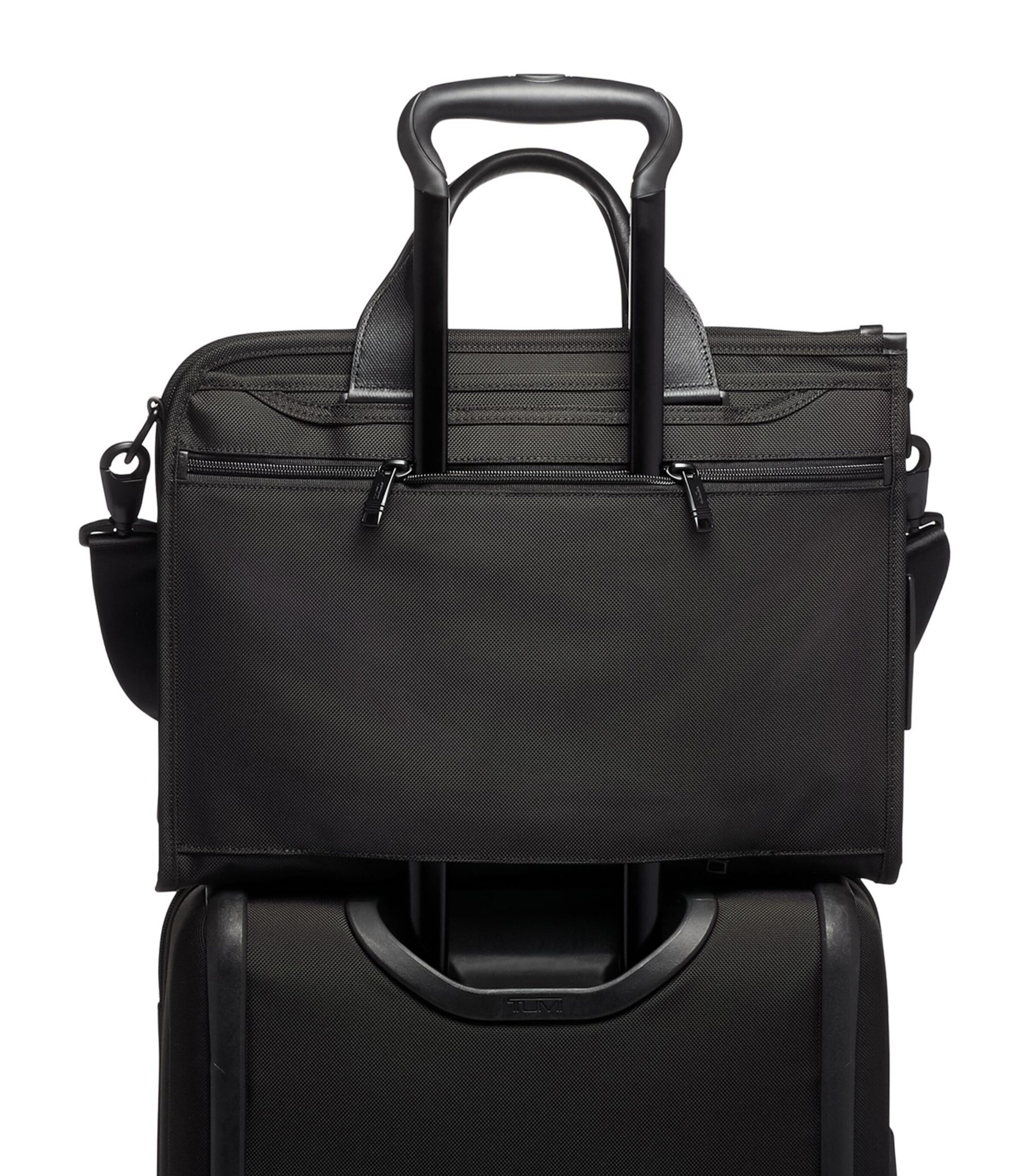 Tumi Alpha 3 Slim Deluxe Portfolio Black Image 5