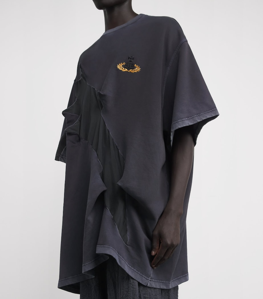 Oversized Strauss T-Shirt N403-GREY OVERDYE Image 4